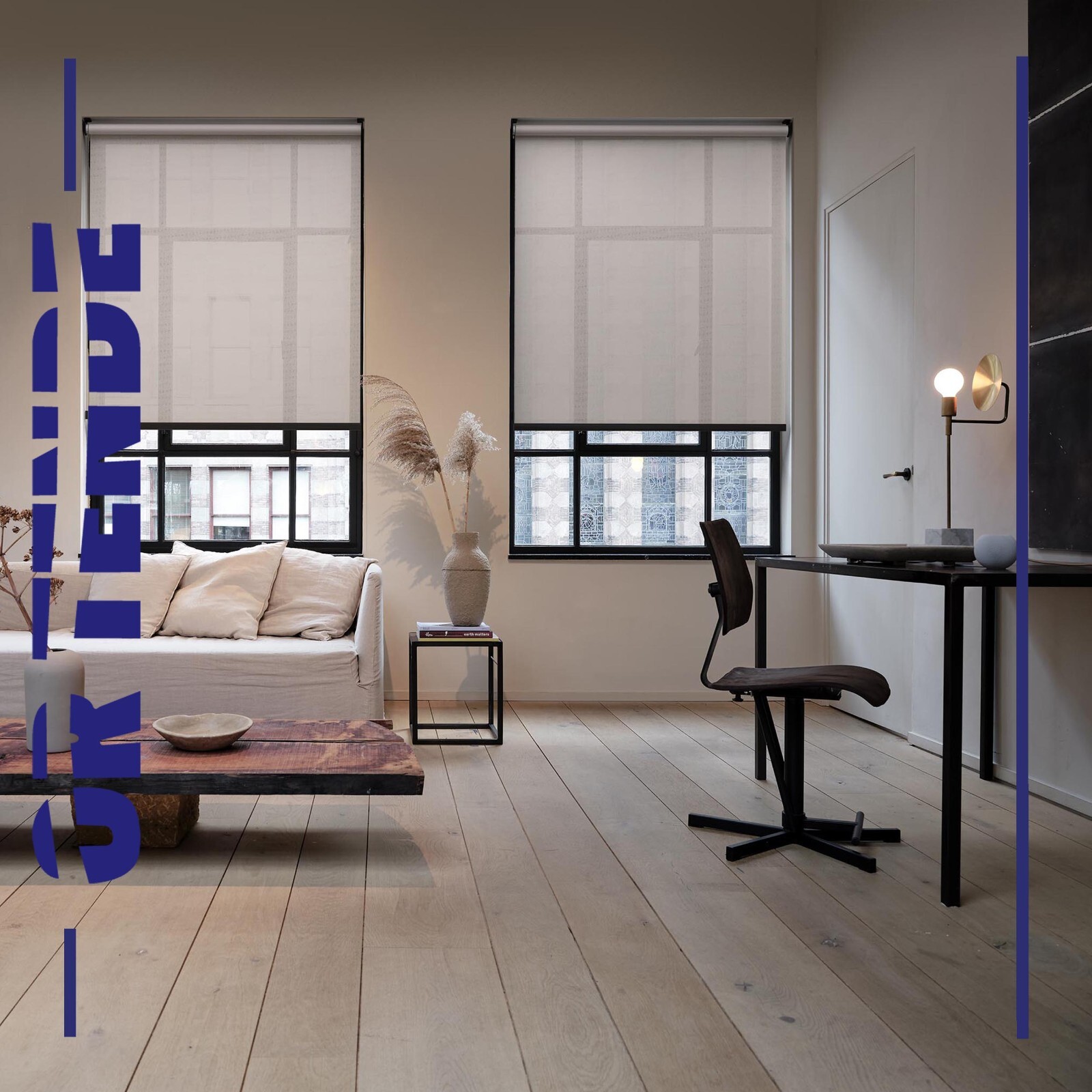 Tenda a Rullo Filtrante «LINES» Produzione SU MISURA, made in Italy, 4 colori