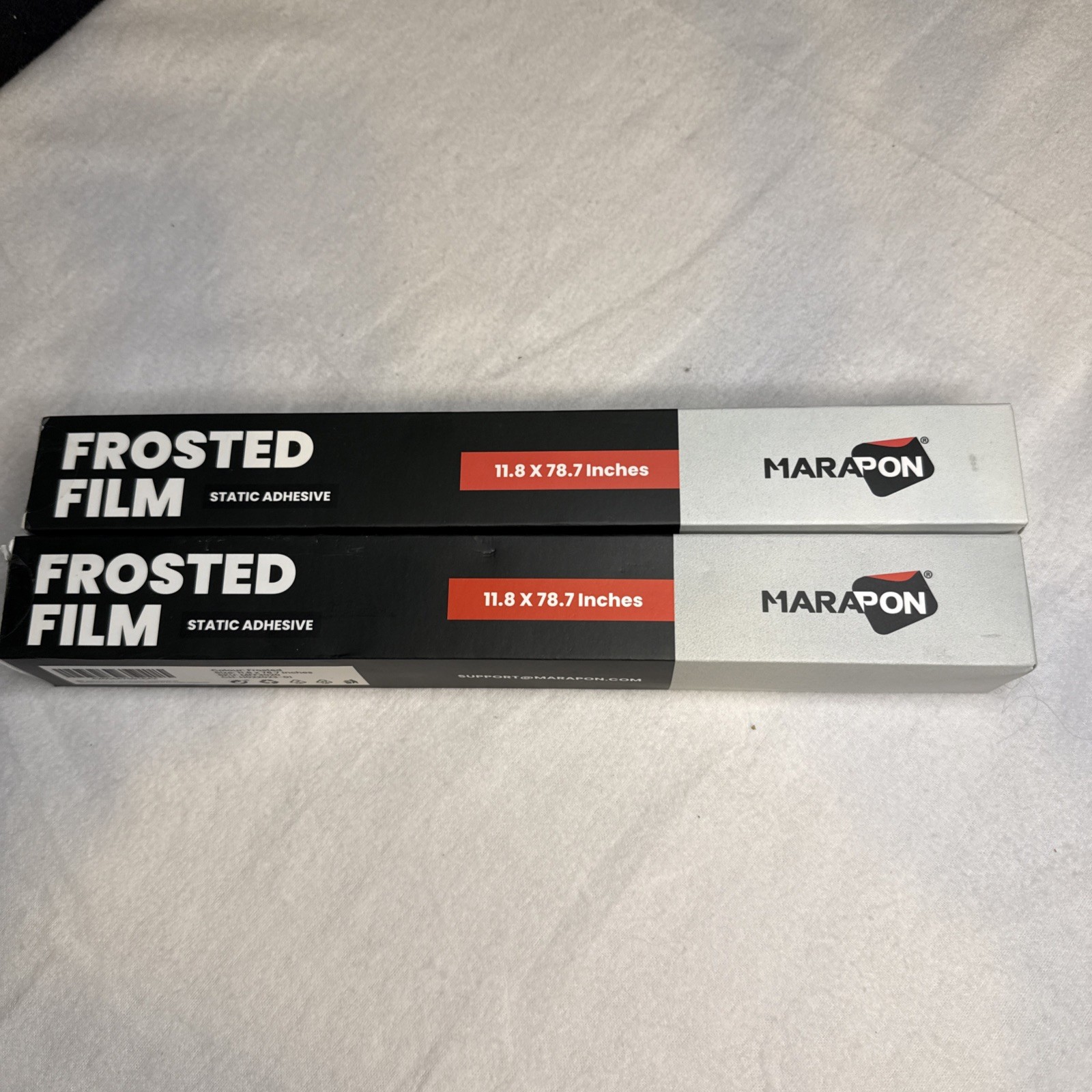 2 rolls Window Privacy Film Frosted Glass Static Cling 17.5 x 78.7 Inch each