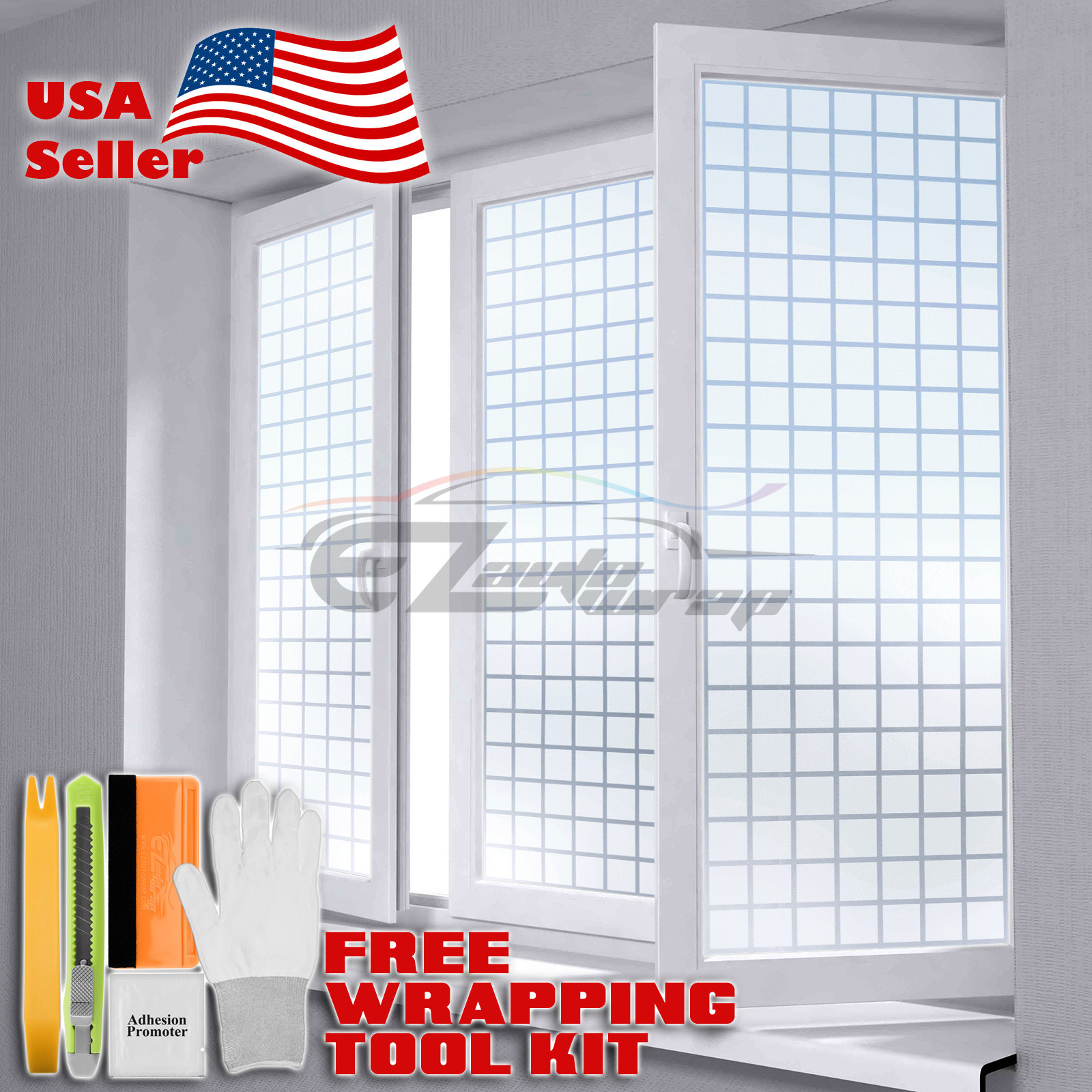 36″x84″ Frosted Film Glass Home Bathroom Window Security Privacy Sticker #5042