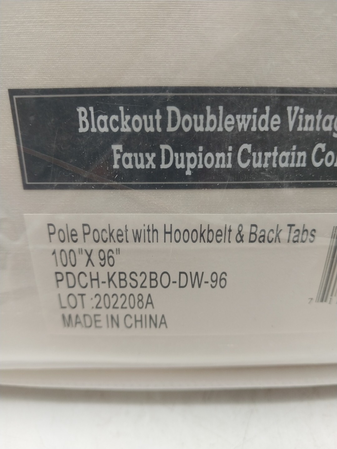 Exclusive Fabrics Blackout Doublewide Vintage Textured Faux Dupioni Curtain 100