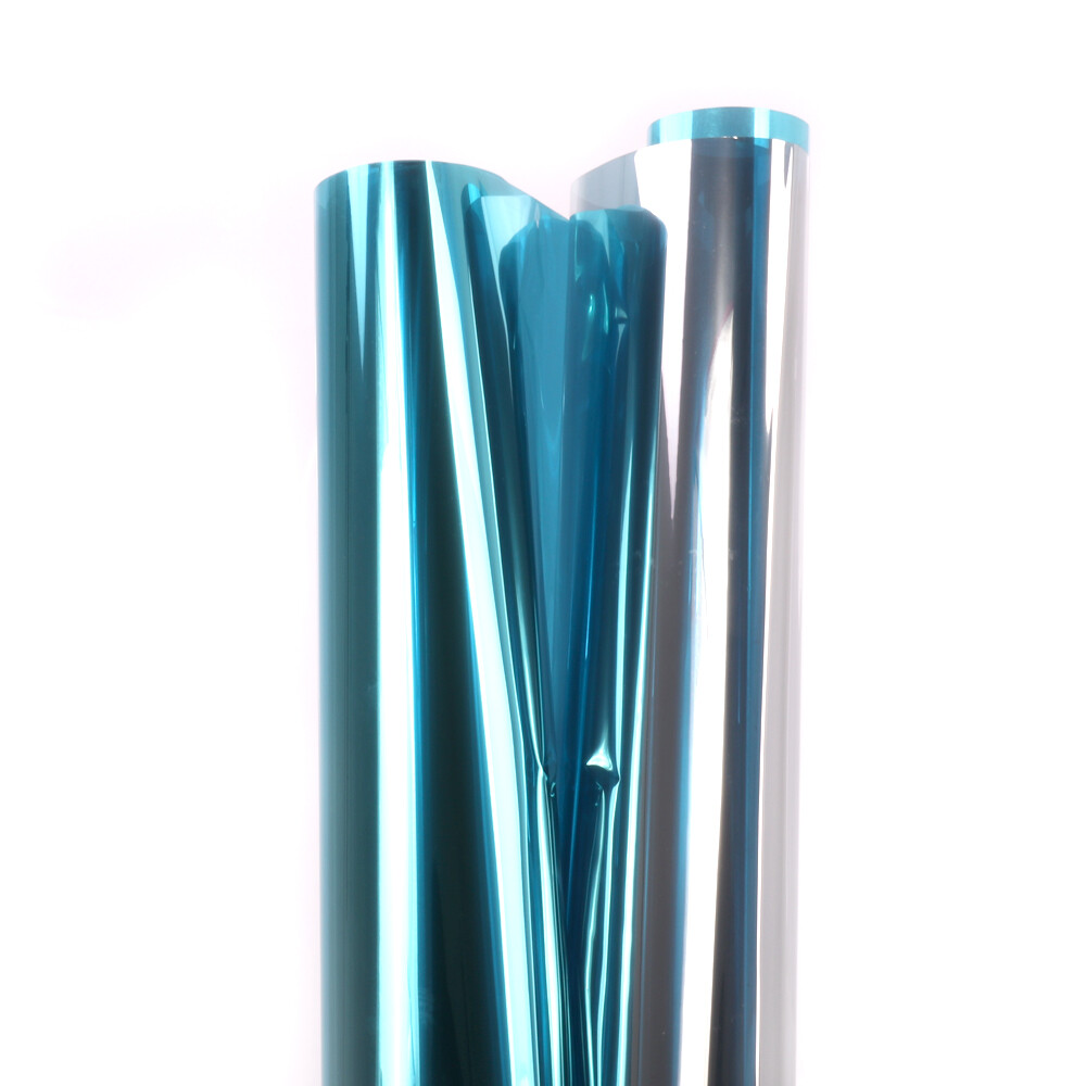 Blue&silver One Way Mirror Reflective Window Film Privacy UV Proof HOHOFILM