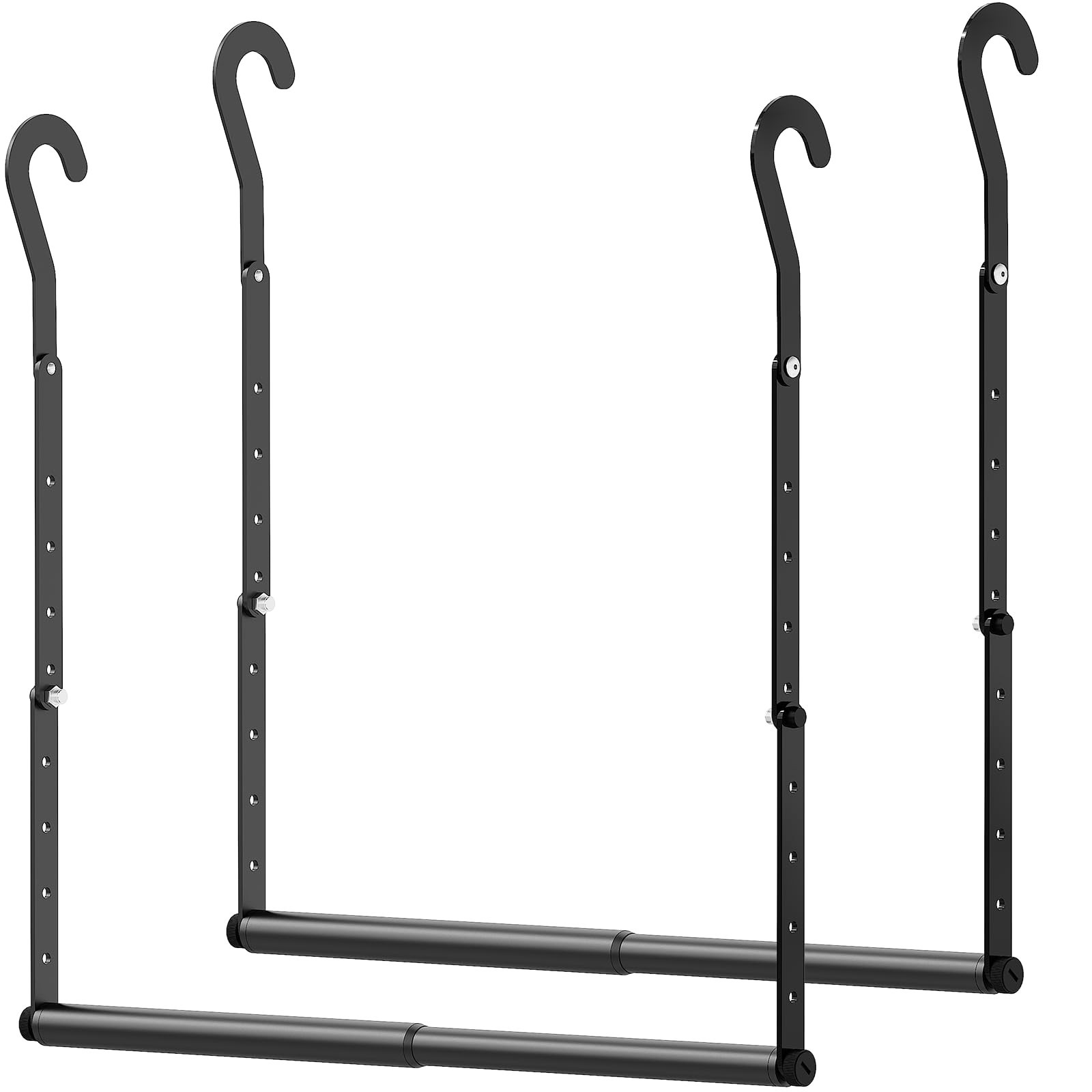 Mavivegue Adjustable Closet Rods for Hanging Clothes, Heavy Duty Closet Hangi…