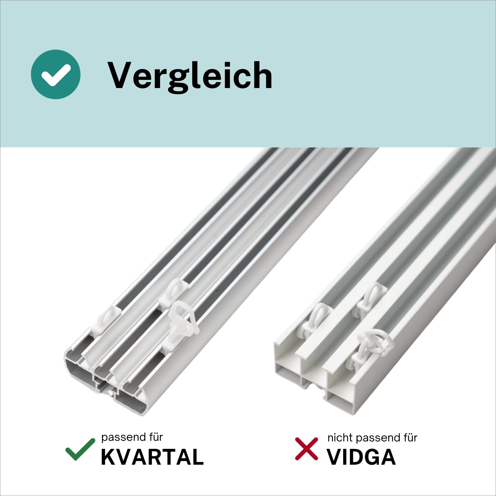 Gliders Curtain Gliders Suitable for Ikea KVARTAL Replacement Parts Wheels Ho…