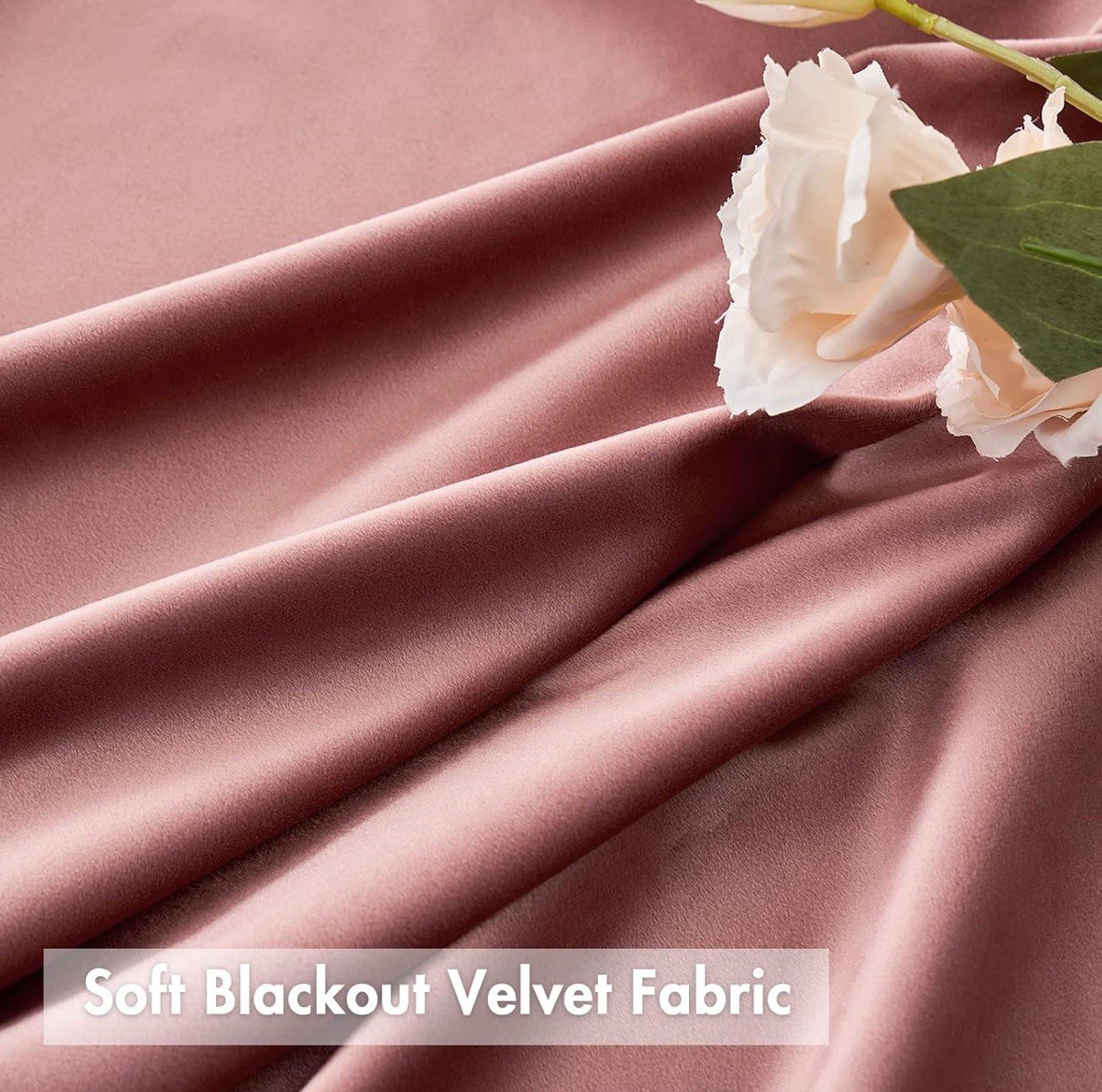 52×84 Rose Velvet Pom Pom Curtains 2 Panels New In Bag