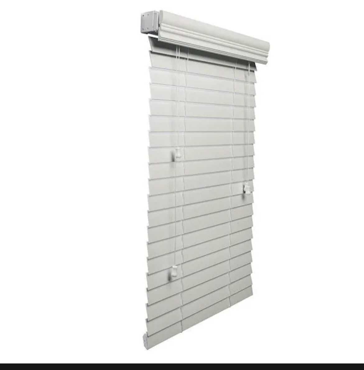 Lotus & Windoware 2-Inch Faux Wood Blind, 59 by 72-Inch, White – NEW