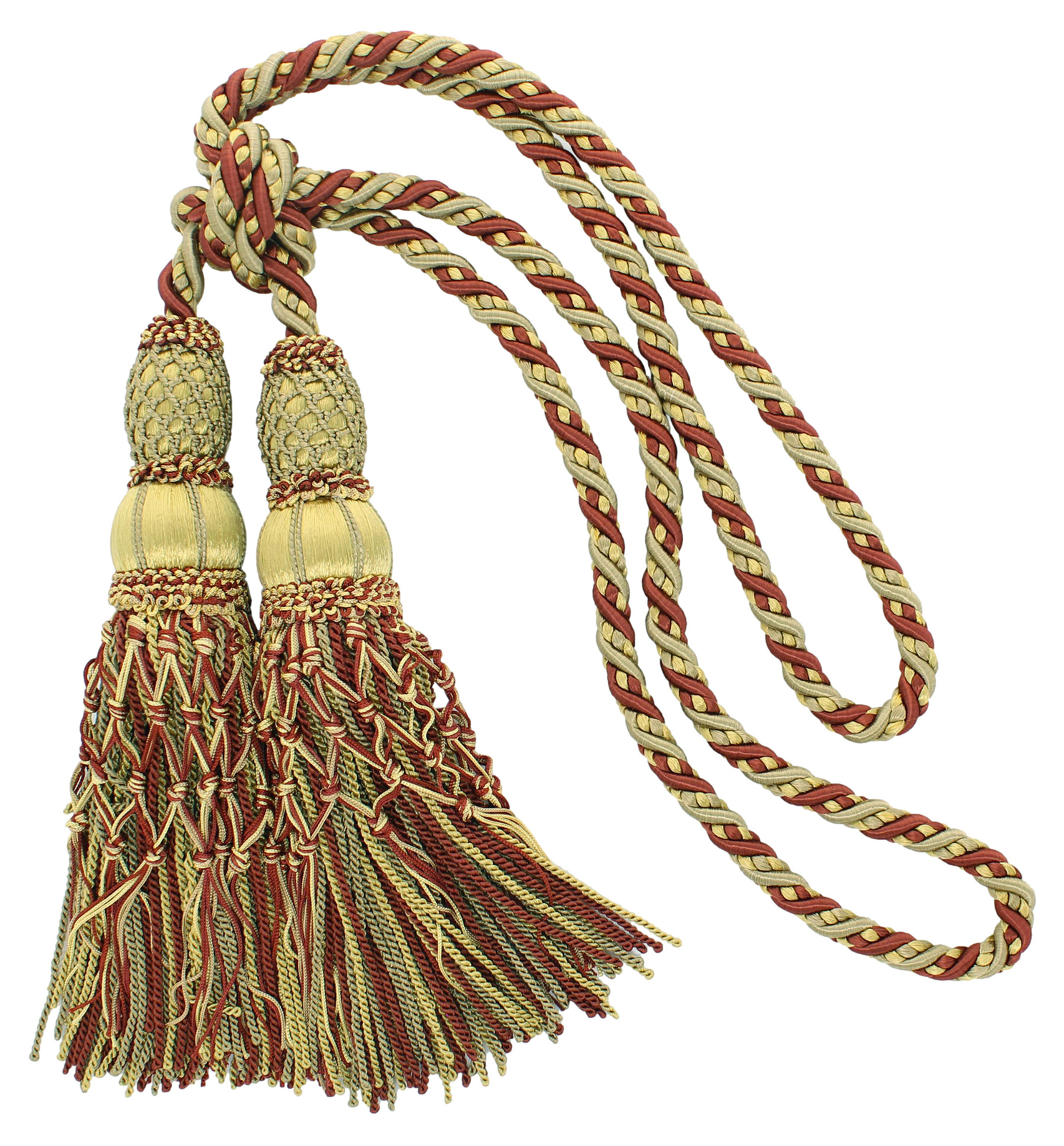 DÉCOPRO Double Tassel Tieback, Color# EL09 [Sold Individually]