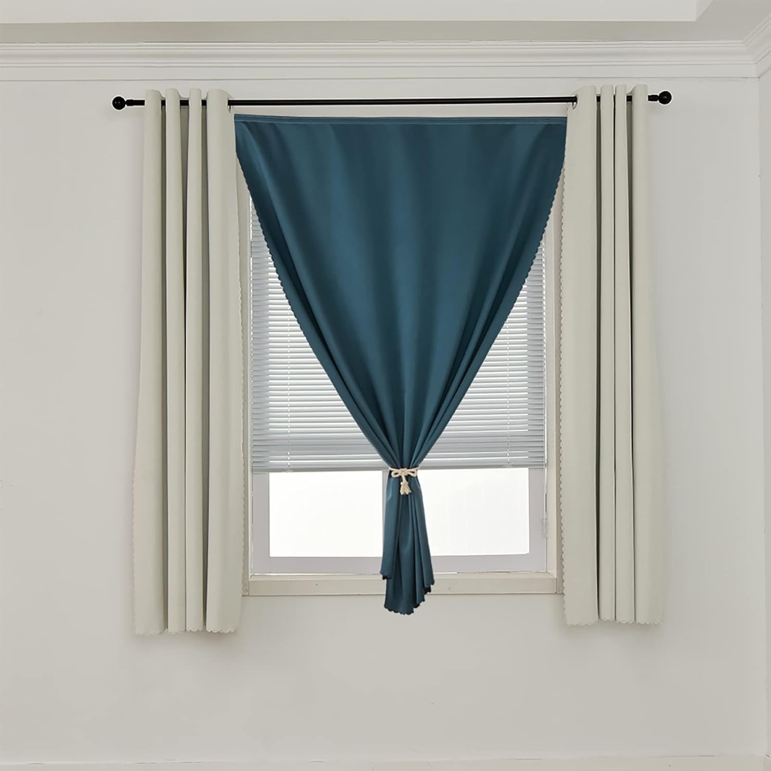 Magic Tape Blackout Curtain – Navy Blue – 47″W x 63″L C22