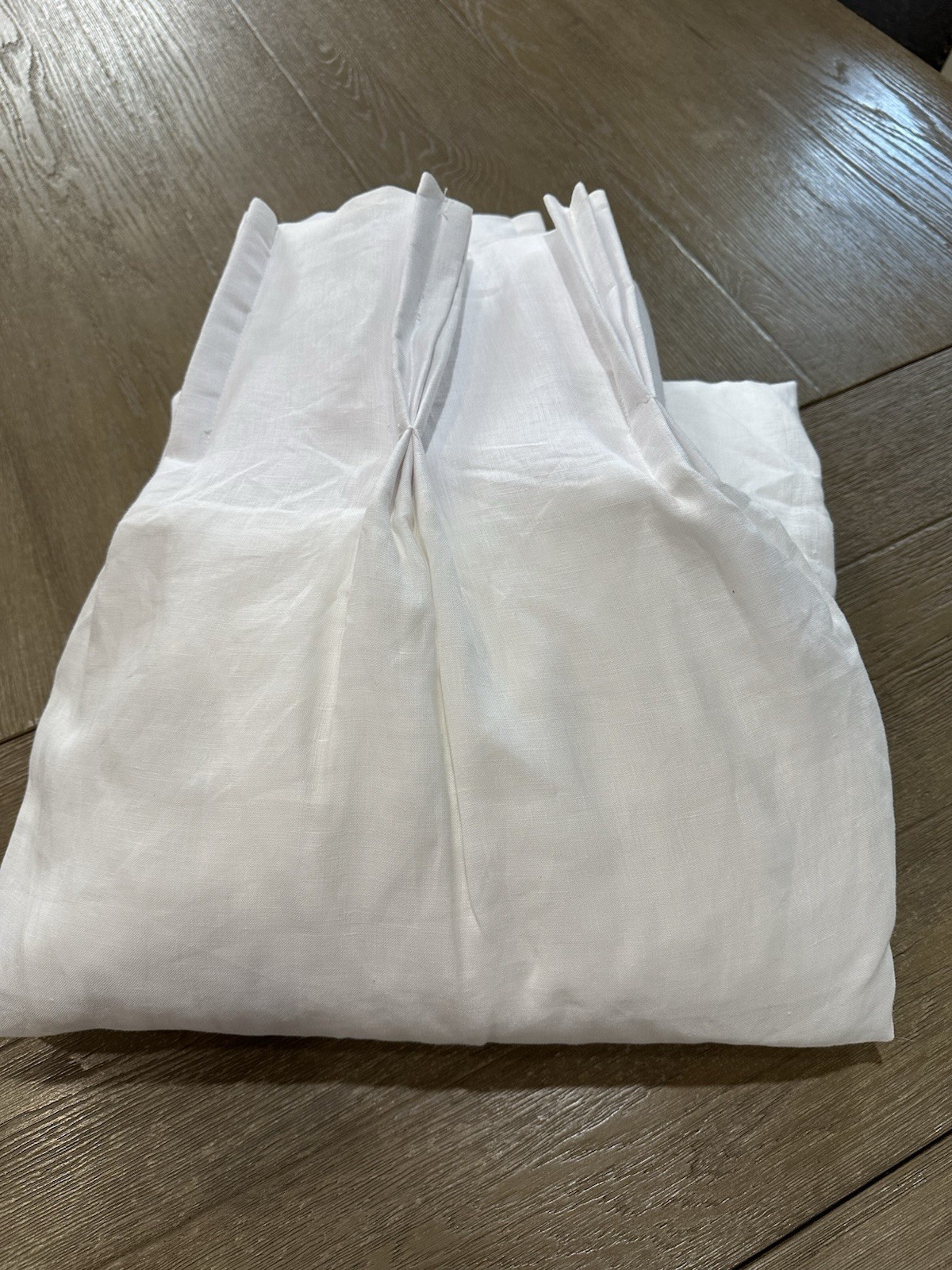 Pottery Barn Belgian Linen Triple Pinch Pleat 1 Drape White 50×120