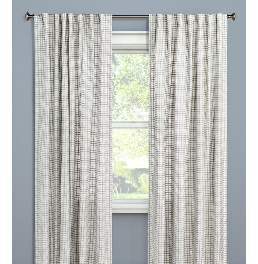 1pc 54″x84″ Light Filtering Honeycomb Curtain Panel Gray – Threshold