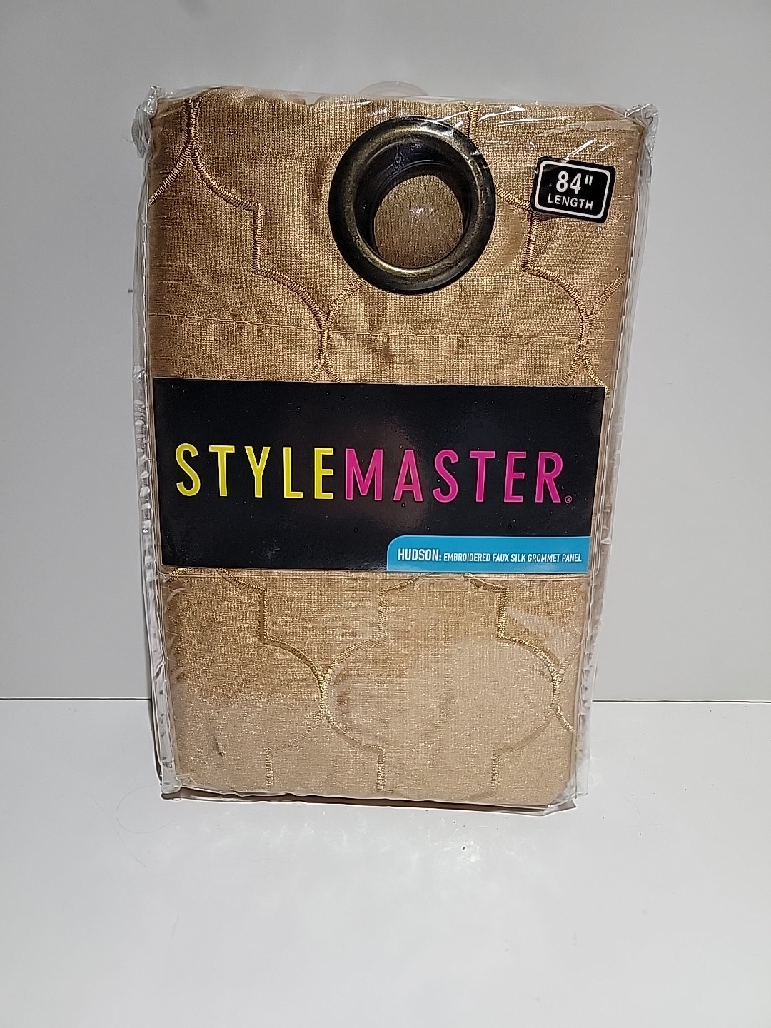 Style Master Hudson Faux-Silk 55″ x 84″ Hudson Embroided Faux Silk Grommet Panel