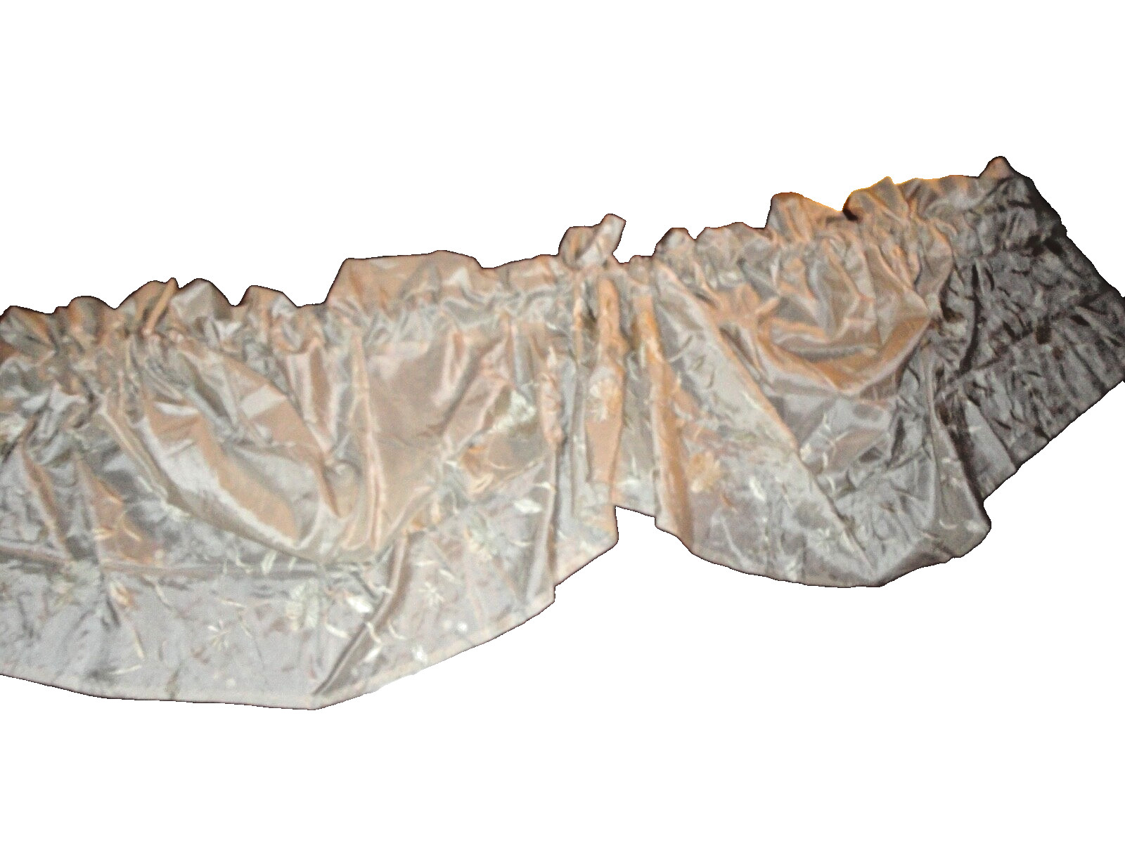 AMERICAN LIVING DUCHESS EMBROIDERY CHAMPAGNE/NEUTRAL KINGSTON VALANCE 112 X 31