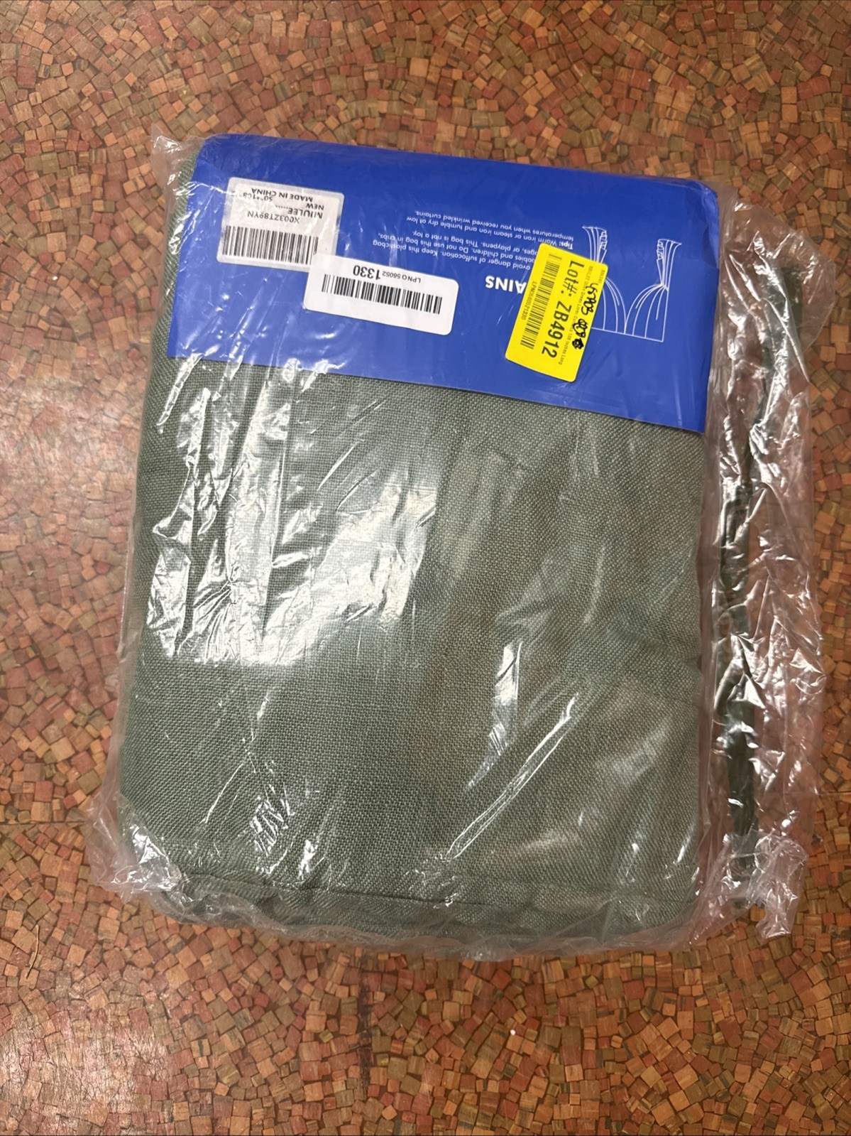 MIULEE Olive Green Linen Curtains 108 Inches Long 2 Panels