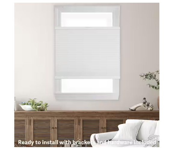 Snow Drift Top Down Bottom Up Cordless Light Filtering ( SELECT YOUR OWN SIZE )
