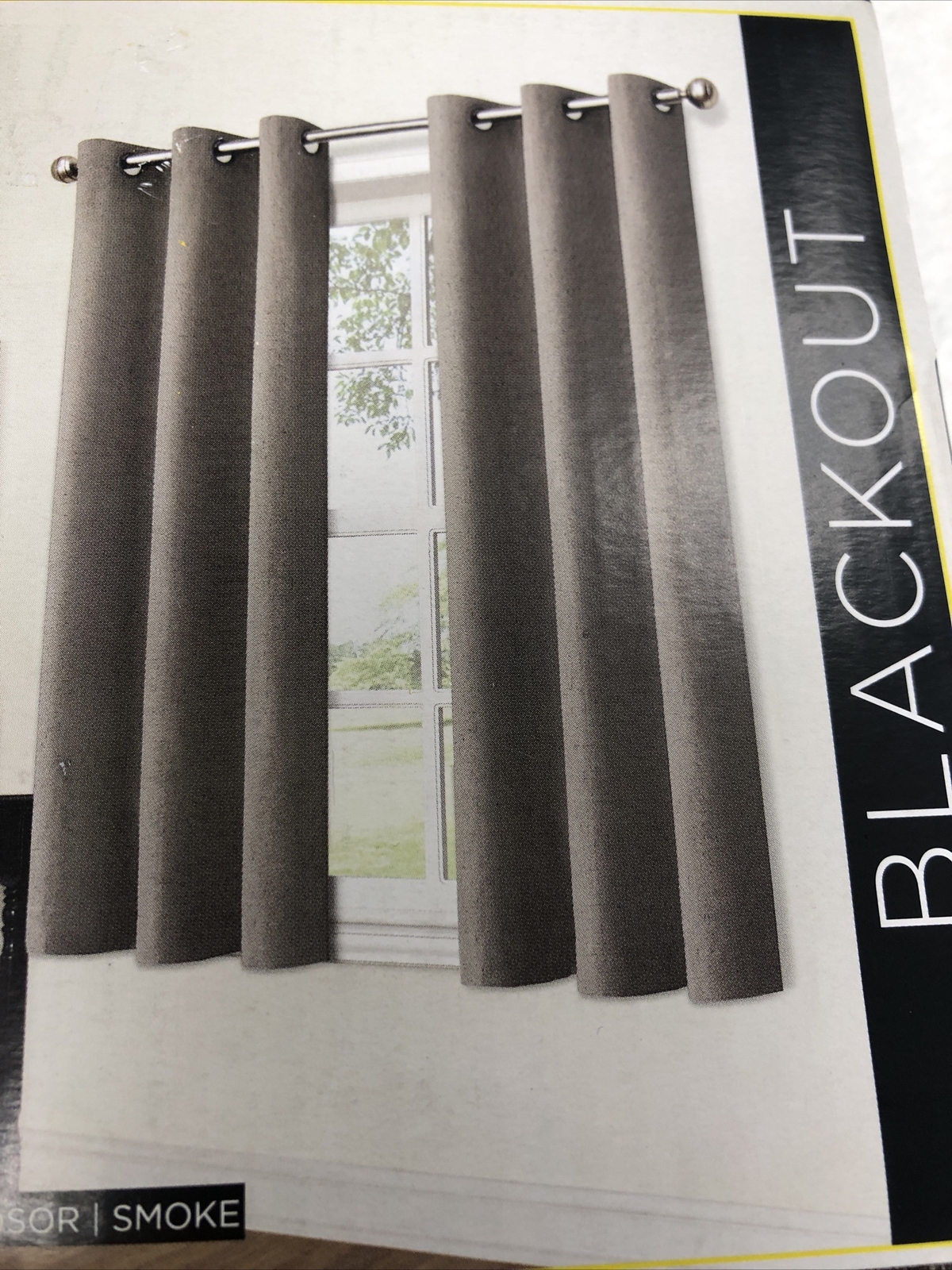 Eclipse Blackout One Grommet Panel 42in W x 63in L Smoke