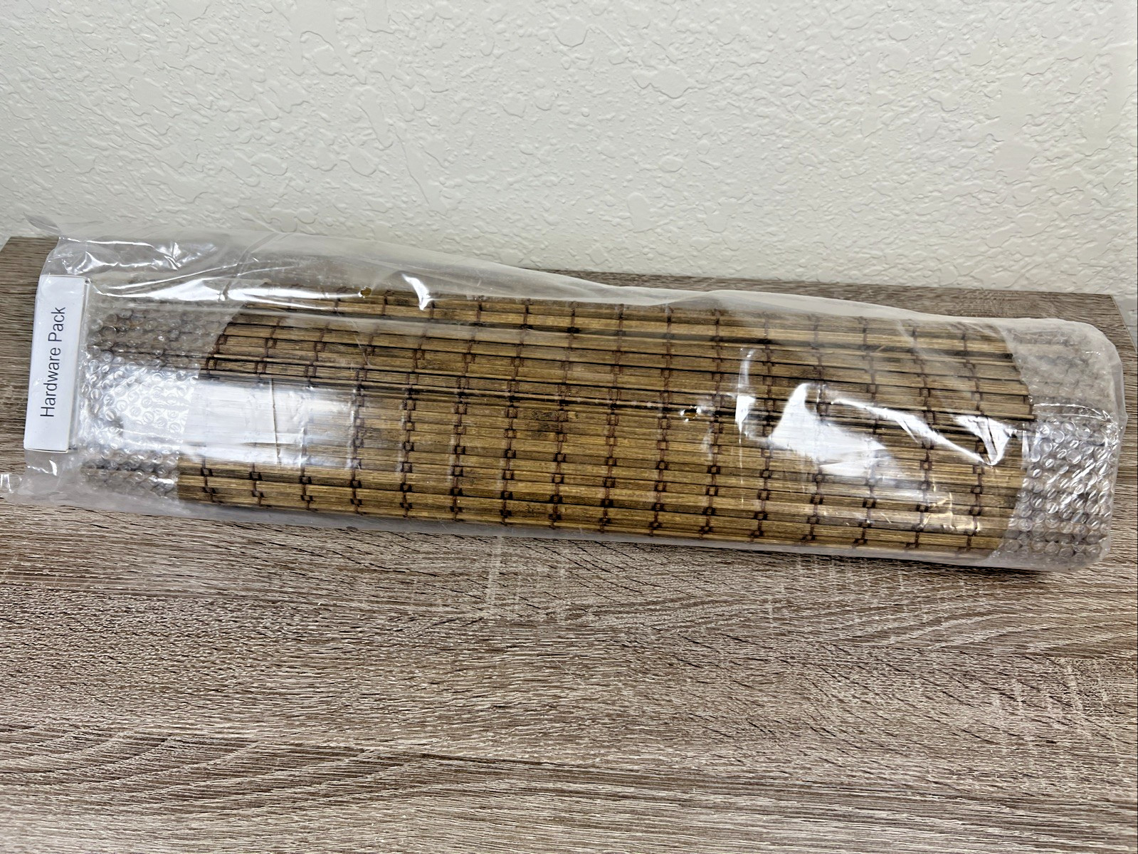 Bamboo Roman Shades 20” W X 64” H Eastfield Teak LazBlinds Cordless