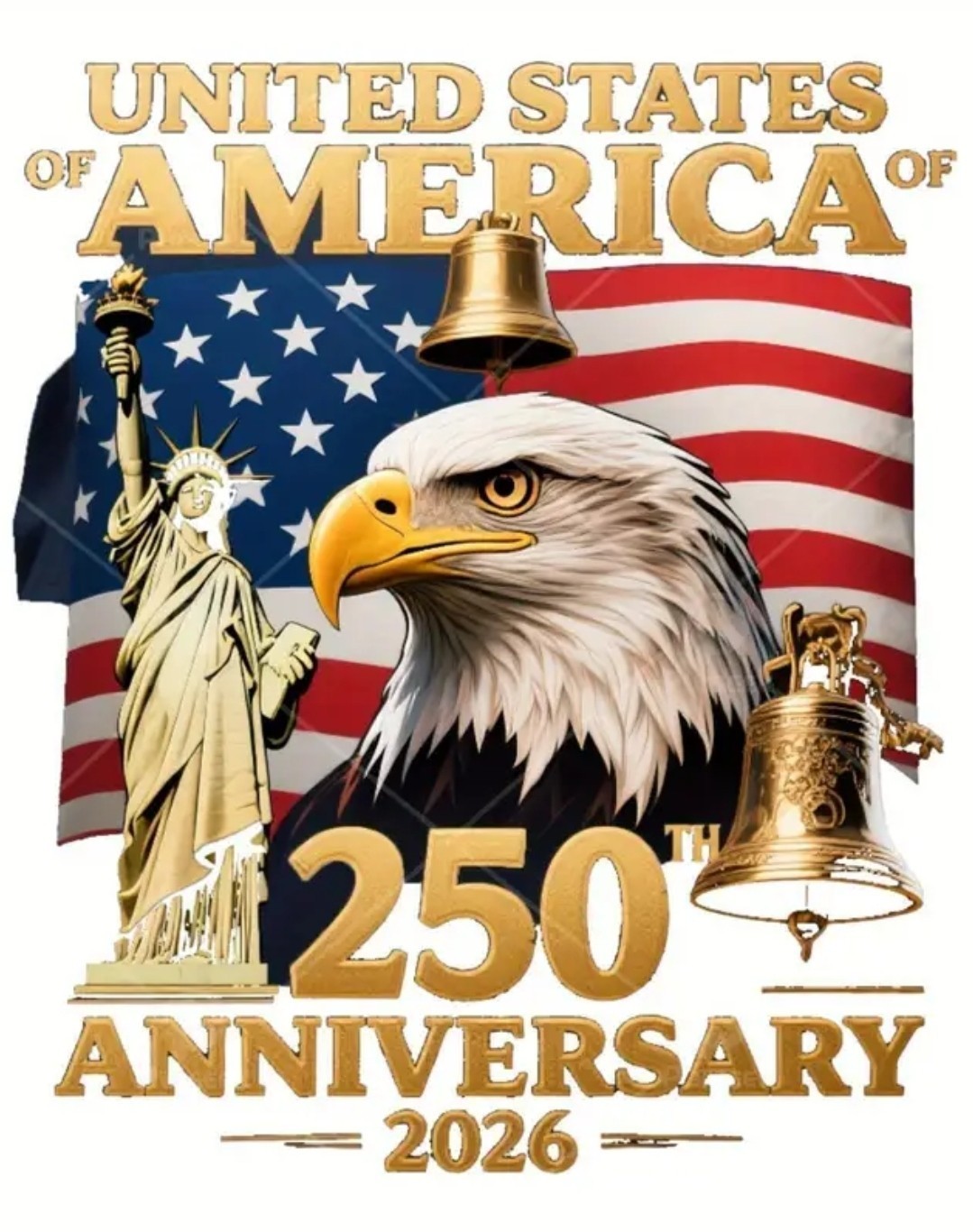 America 250 Year Anniversary Bumper Stickers x 2 Vinyl Waterproof. FREE SHIPPING