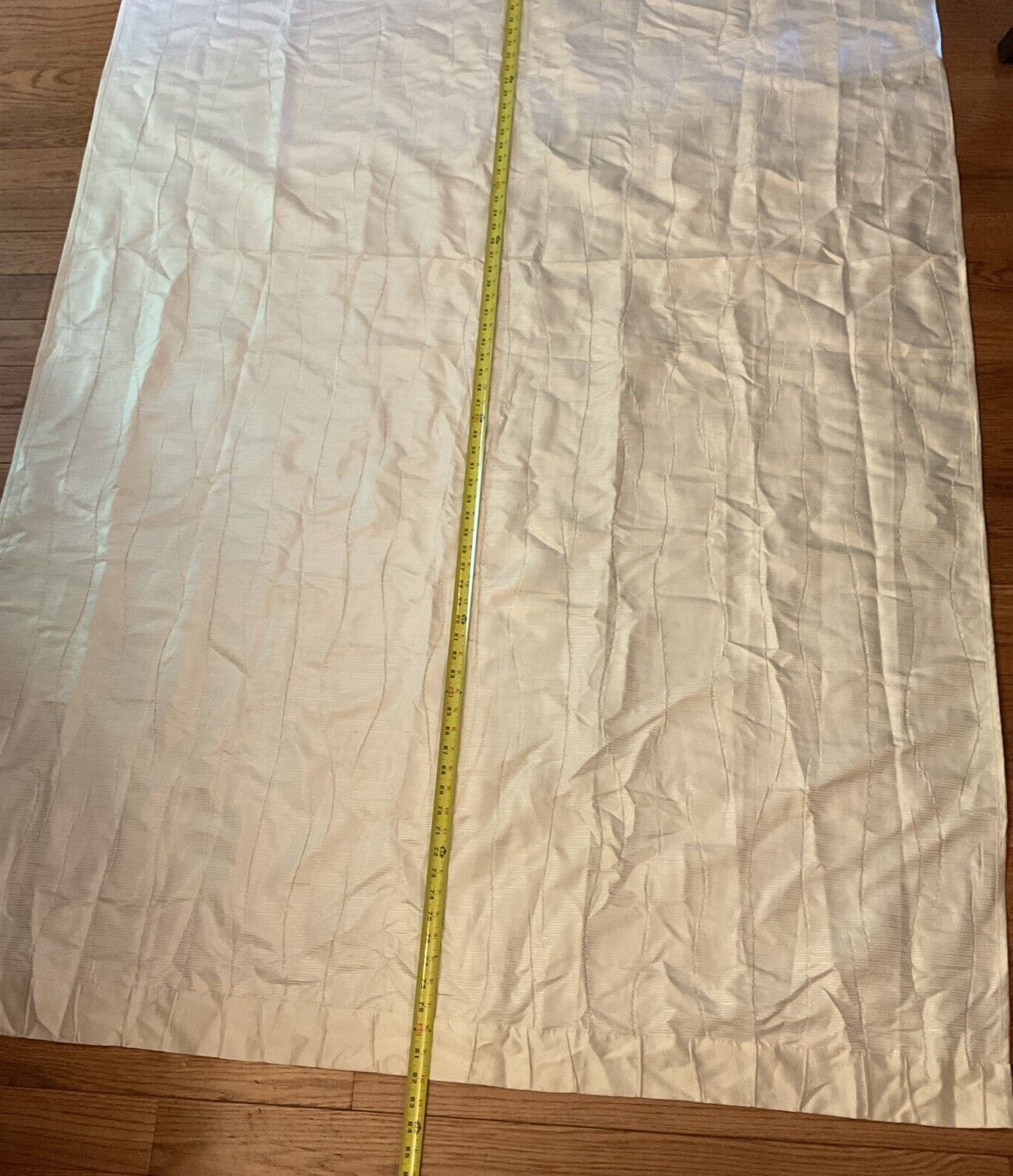 Bed Bath and Beyond 82 inch Long by 52 Inch Wide Single White Pleated Cutin