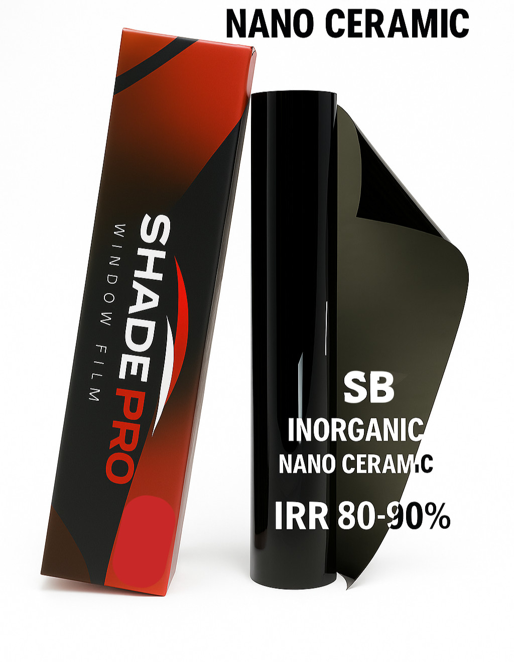 Window Film Inorganic Nano Ceramic SB Series – 1.6Mil | 99.9% UVR | 80–90% IRR
