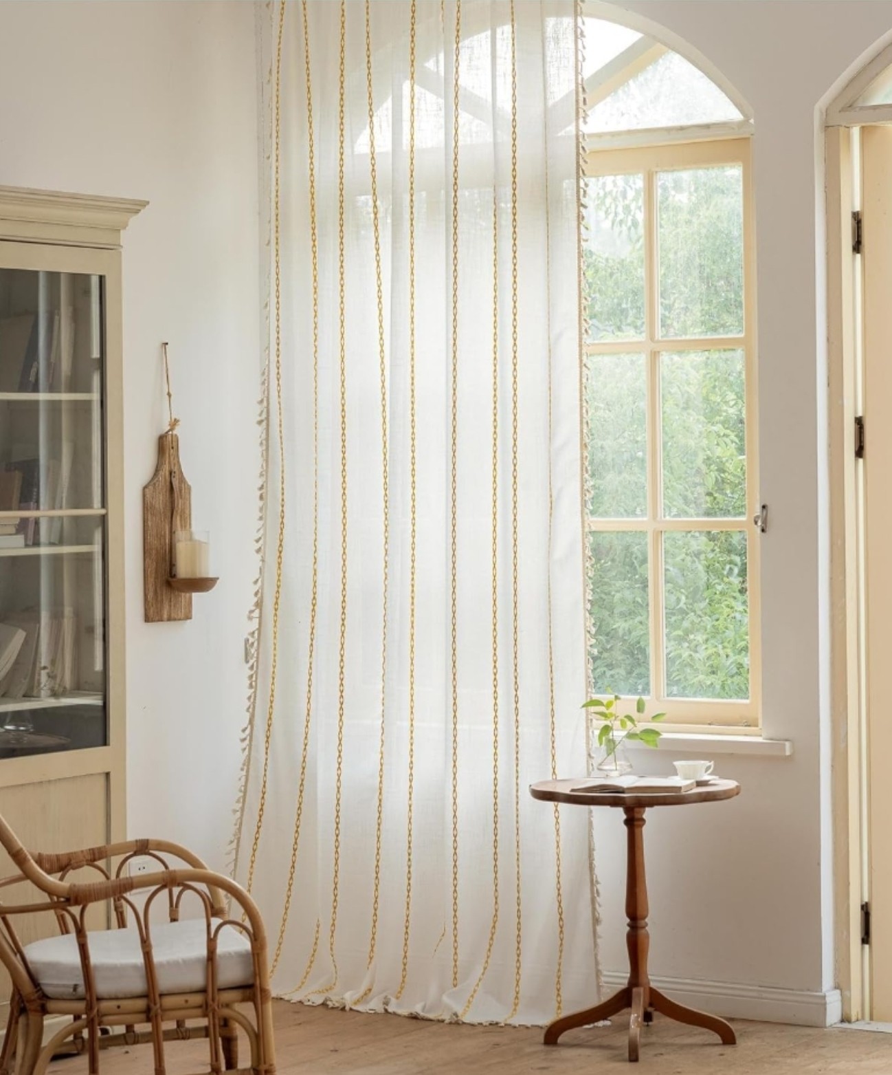 Sutuo Home Boho Curtains for Bedroom Living Room 108″ Long,1 Panel 52″ W x 108 H