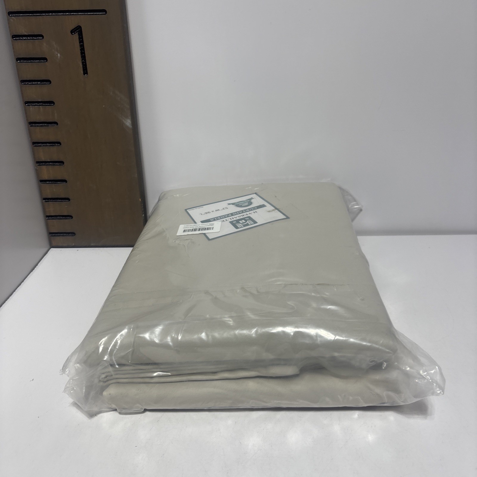 H.VERSAILTEX CURTAIN PANEL 52″W x 96″L Curtains Drapes w/ Tieback 52×96” Beige￼