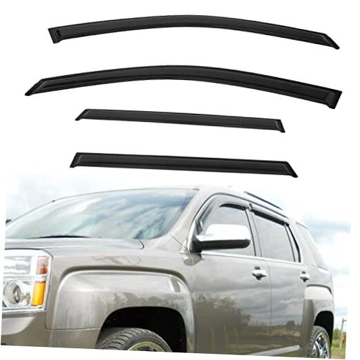 4pcs Out-Channel Smoke Tint Rain Guard 10 11 12 13 14 15 16 17GMC Terrain