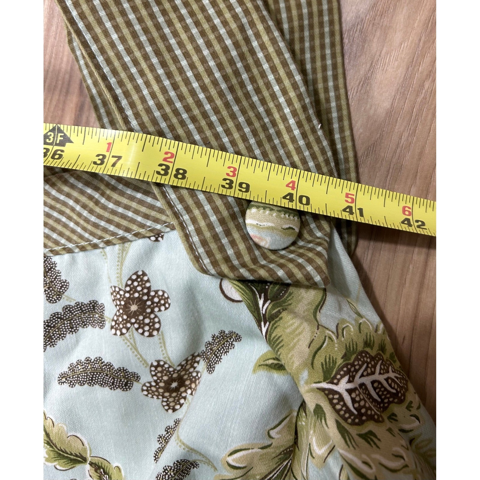 VTG Waverly Williamsburg Valance Set (3) Blue Green Floral Pineapple Gingham