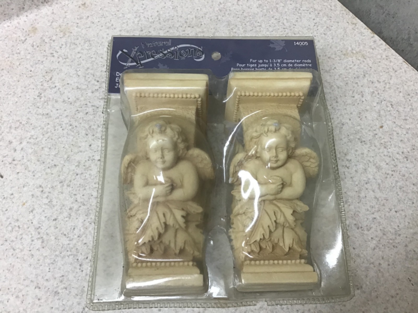 New In Package Natural Expressions Decorative Cherub Sconce Set #14005