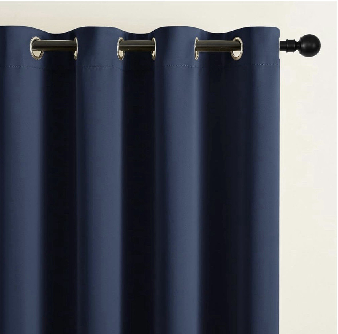 Blackout Curtains W52 x L84 Inch 2 Panels Set, Thermal Insulated Navy Blue