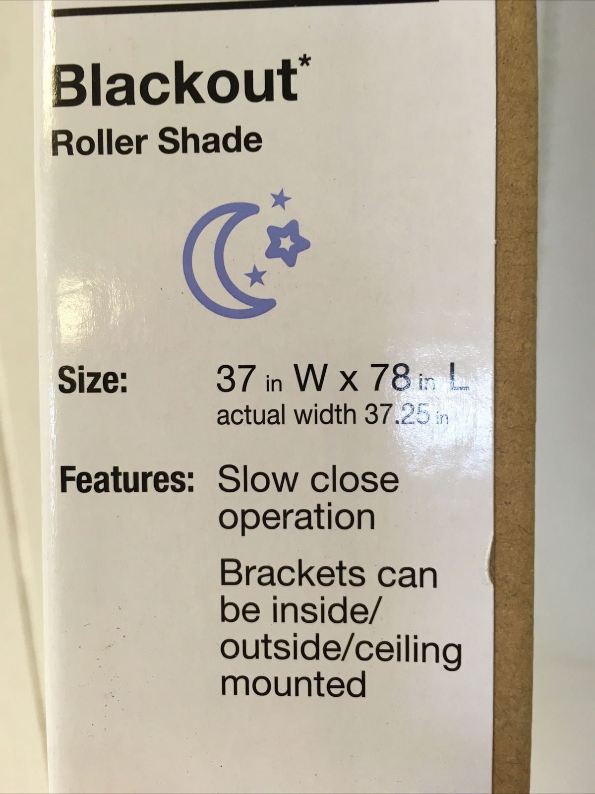 StyleWell Cordless Blackout Roller Shades – Taupe 37×78