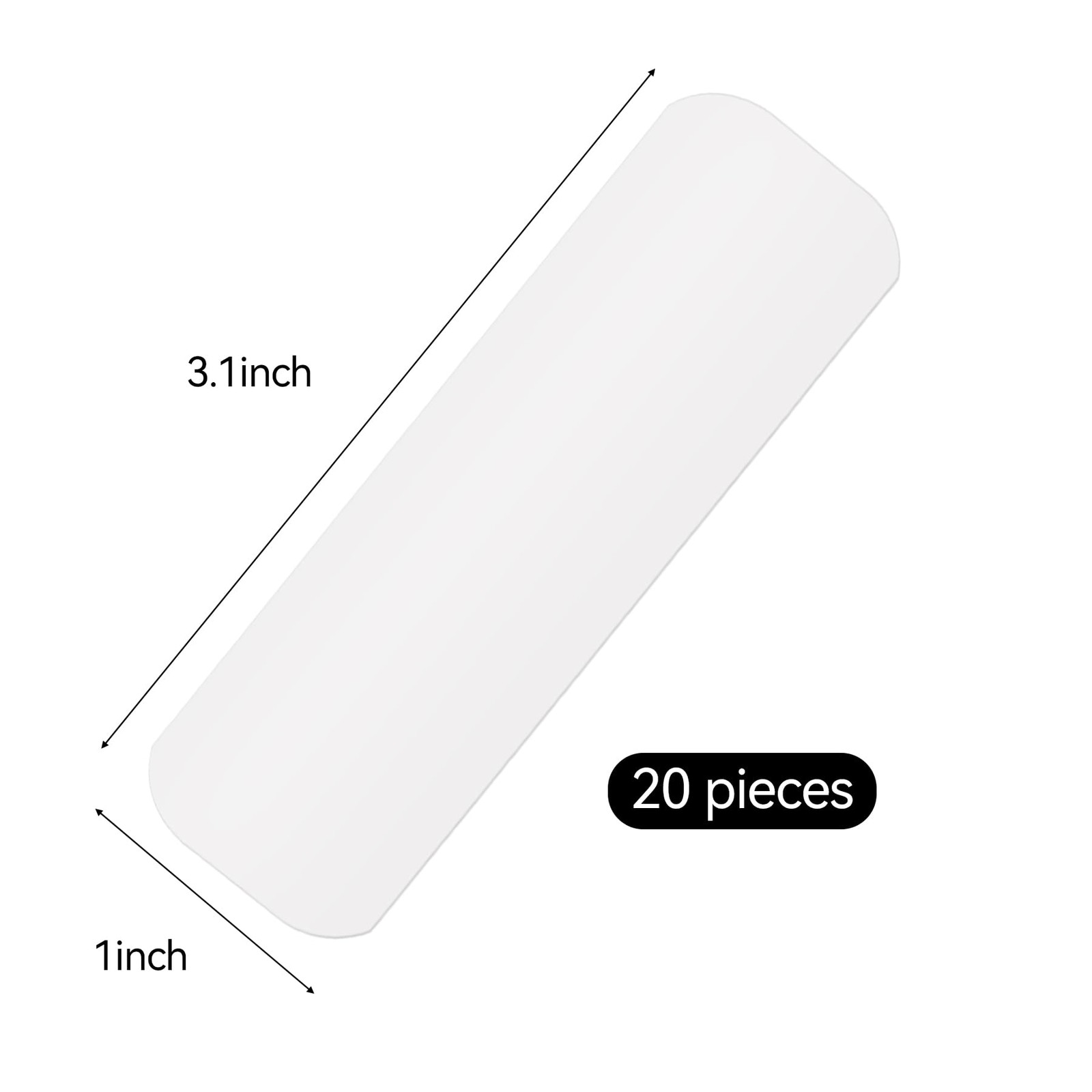 20 Pcs White Mini Horizontal Blind Repair Tabs-1 inch Horizontal Blinds Slat …