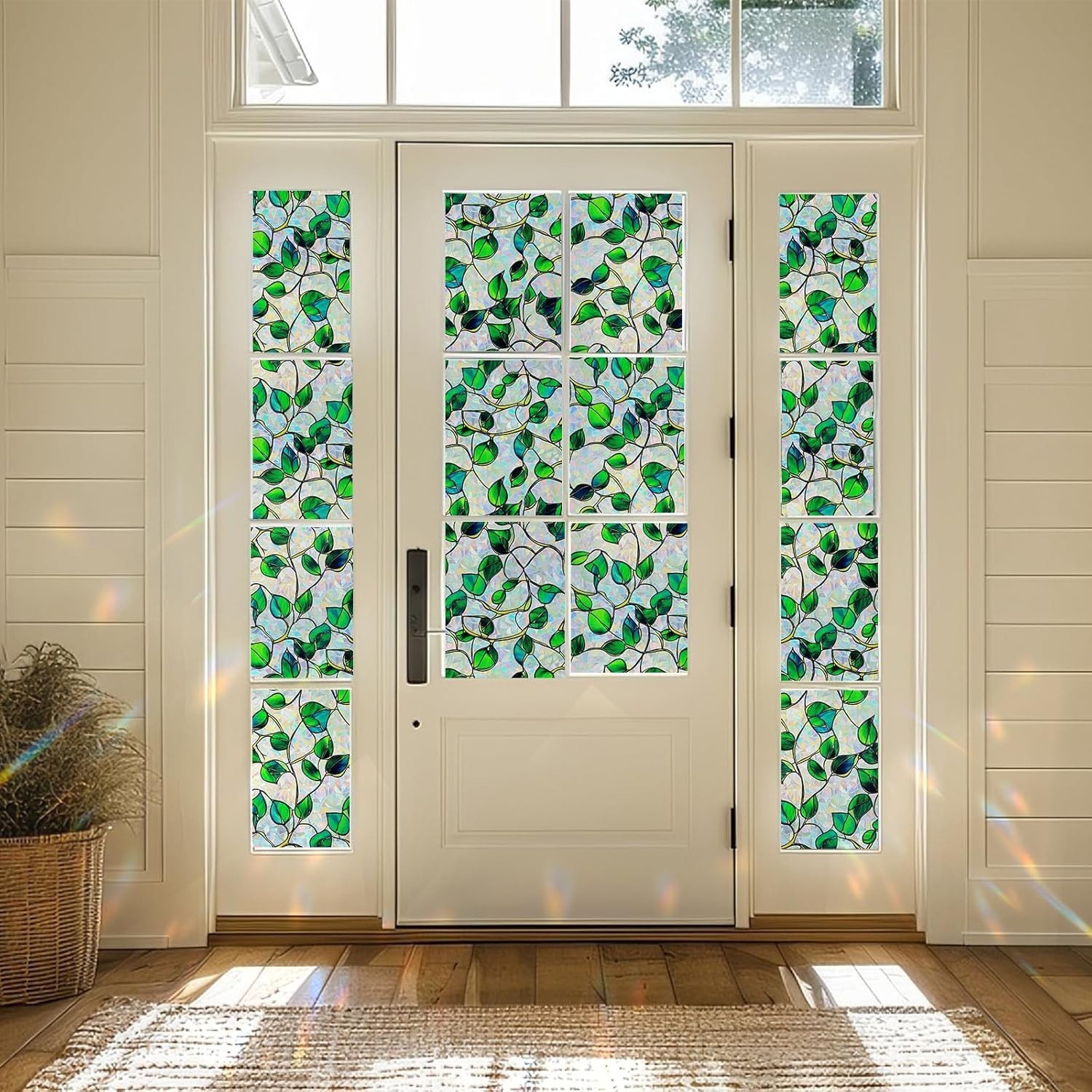 Rainbow Window Privacy Film,Heat Control,UV Blocking,Anti-Glare 78.5″L x 17.5″W