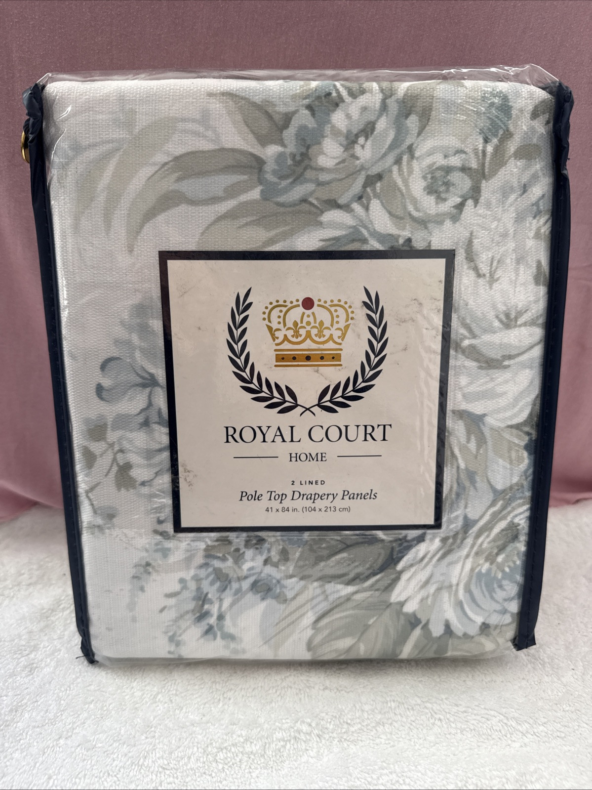 Royal Court Estelle Pole Top Drapery Panel Pair 41×84