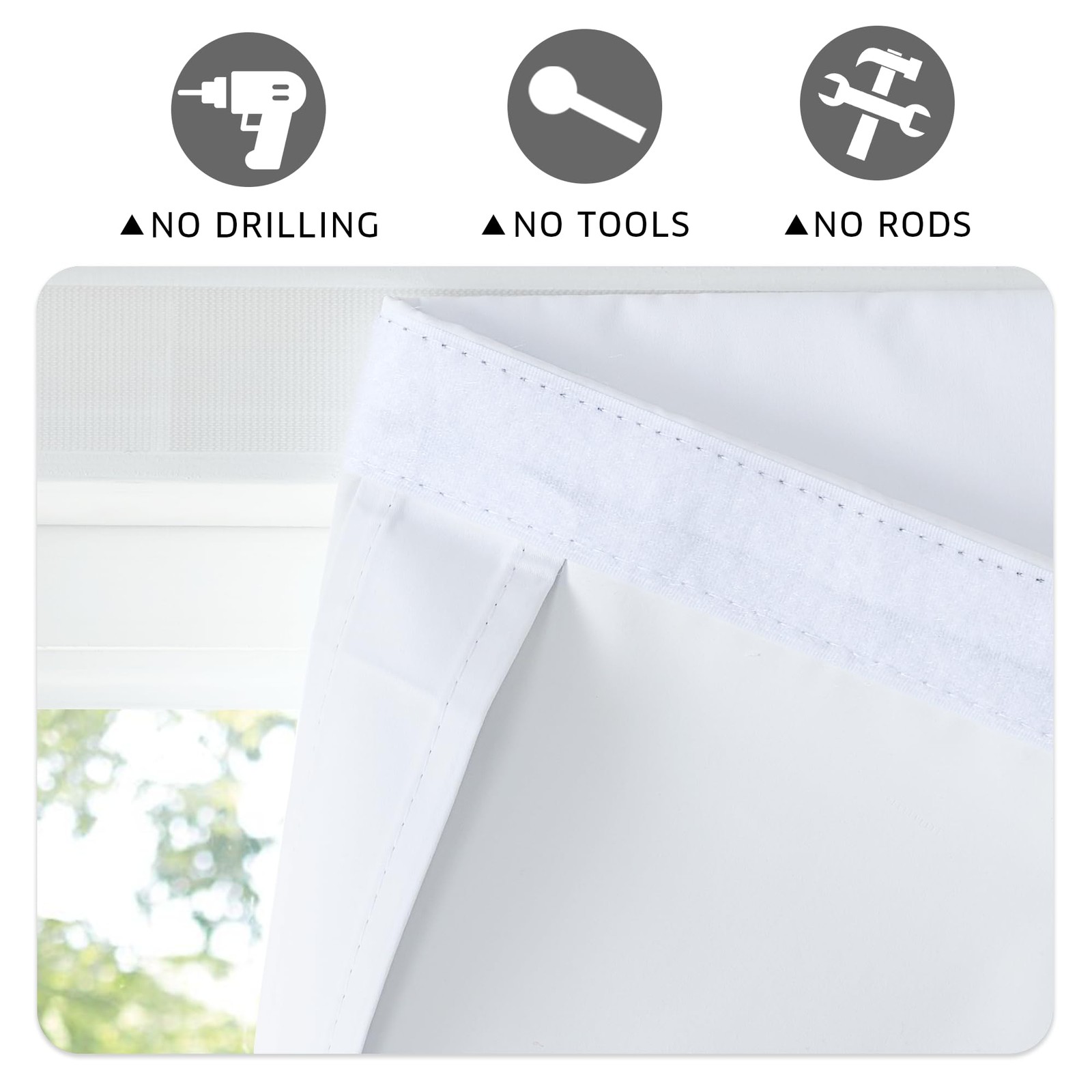 Ryb Home 100 Blackout Door Curtain For French Door Privacy Shade For Bedroom