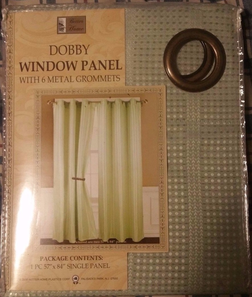 window panel 57″ x 84″ with 6 metal grommets.Sage