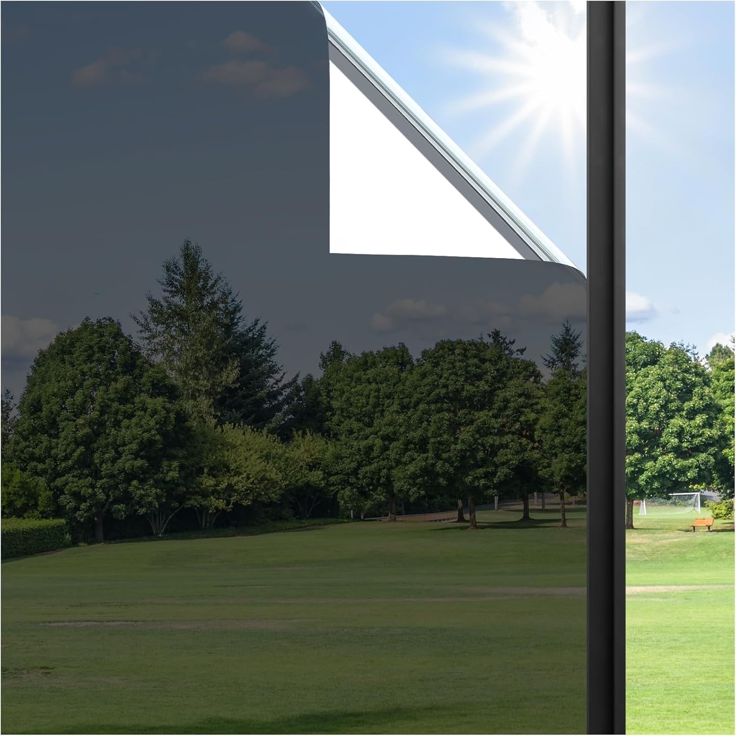 Haton Blackout Window Film Frosted Privacy 23.6″ x 78.7″ Heat Control