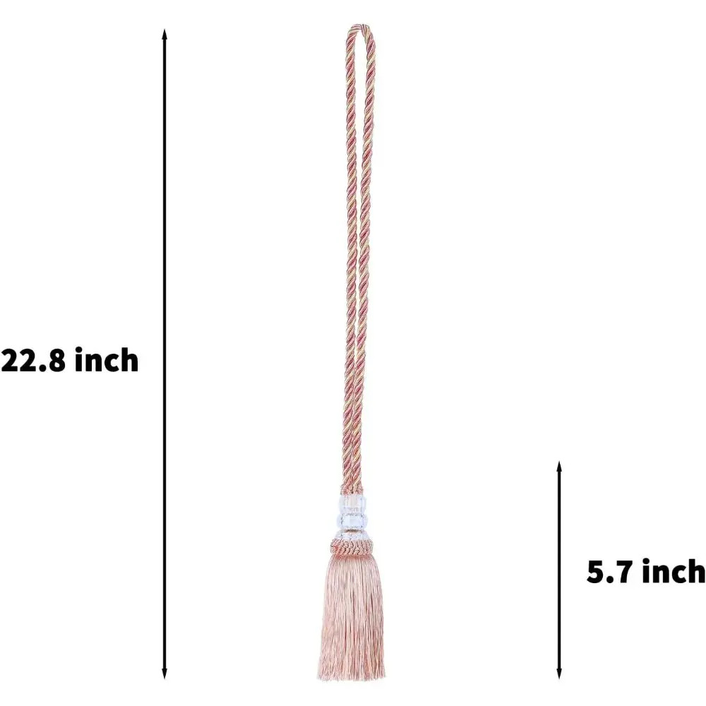 2 Pcs Vintage Curtain Tiebacks Handmade Elegant Curtain Holdbacks Modern Style T