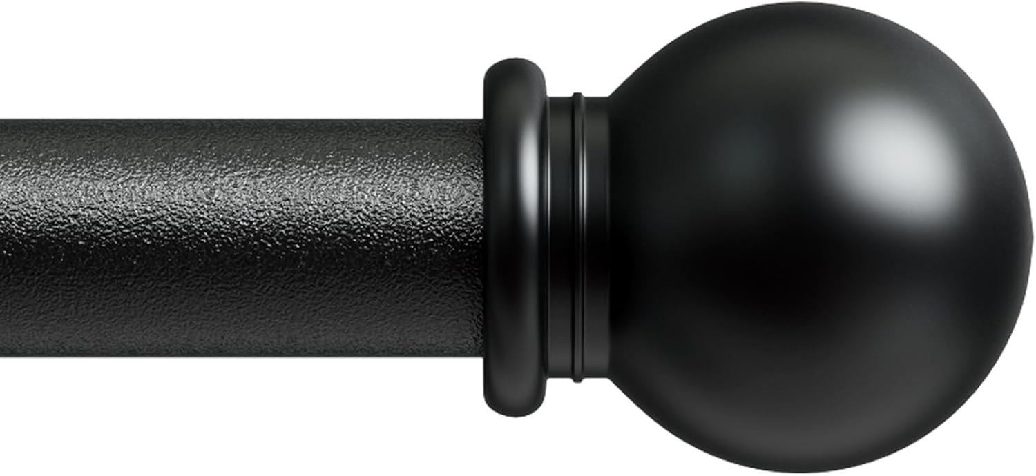 Curtain Rods for Windows 66 to 120 Long Adjustable Curtain Rod for Patio Outd…