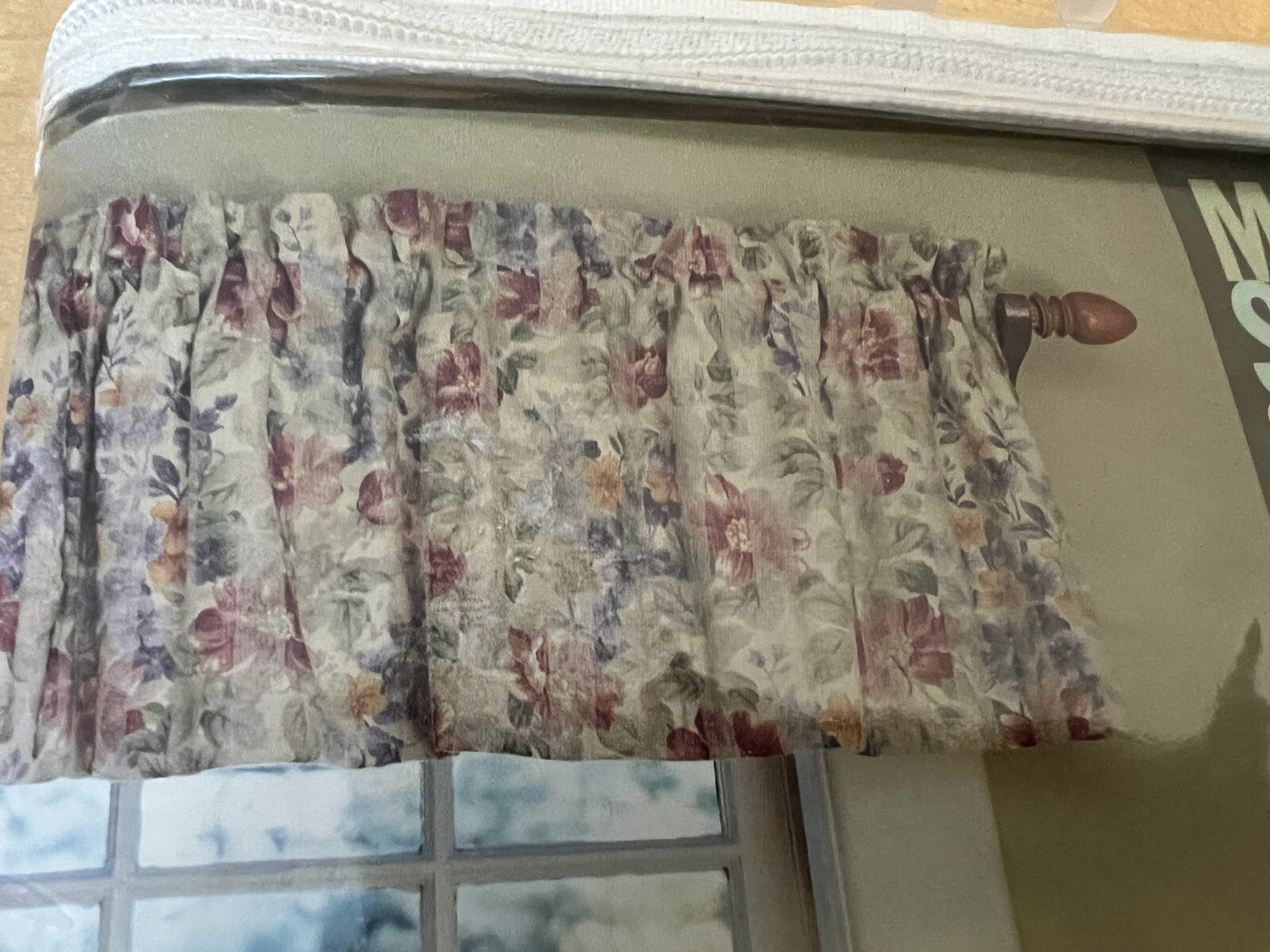 Martha Stewart COUNTRY GARDENS Floral Cottagecore Wide Pocket Valance 82”x17”