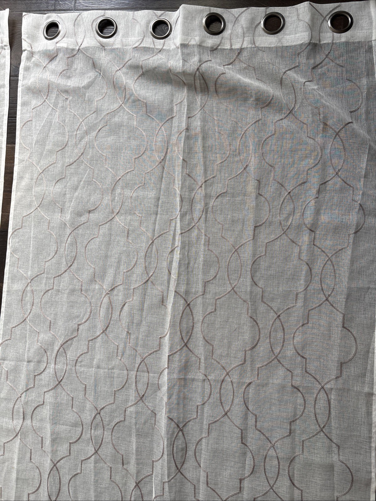 4 Panels – Curtain Pannels – White – 86″ x 38″ – Free Ship