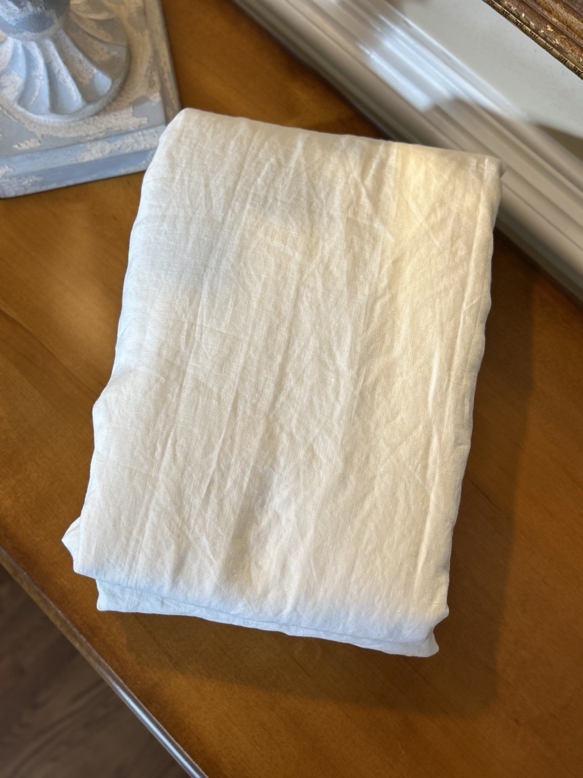 Pottery Barn Belgian Flax Linen Cotton Lined 100”x108” Curtain (1) Classic Ivory