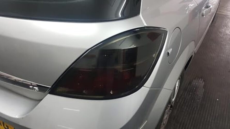 Headlight Taillight Tint Air-Release Vinyl Wrap Film 12″ x 4ft Dark Black