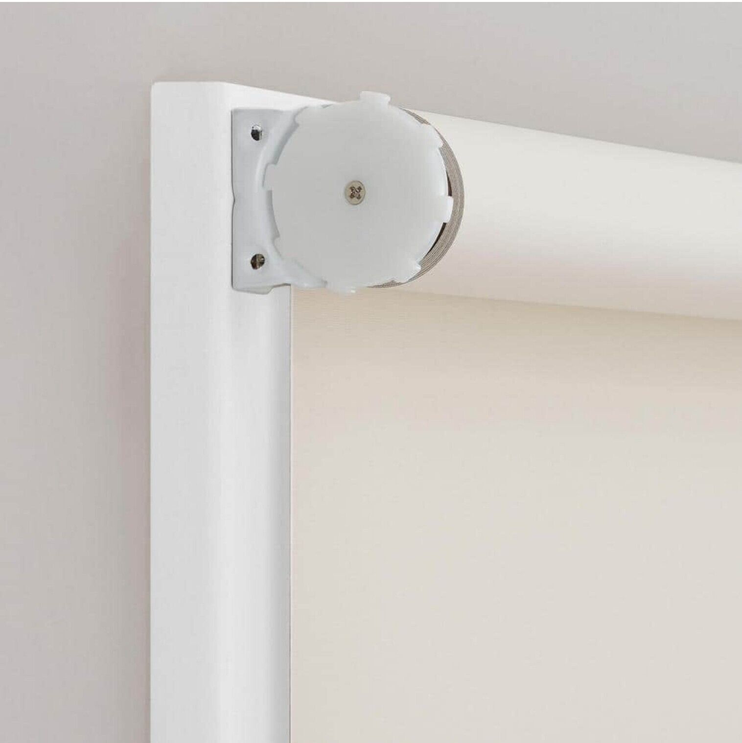 Cut-to-Size Cloud Cordless Blackout Fabric Roller Shade 55.25 in.W x 72 in.L