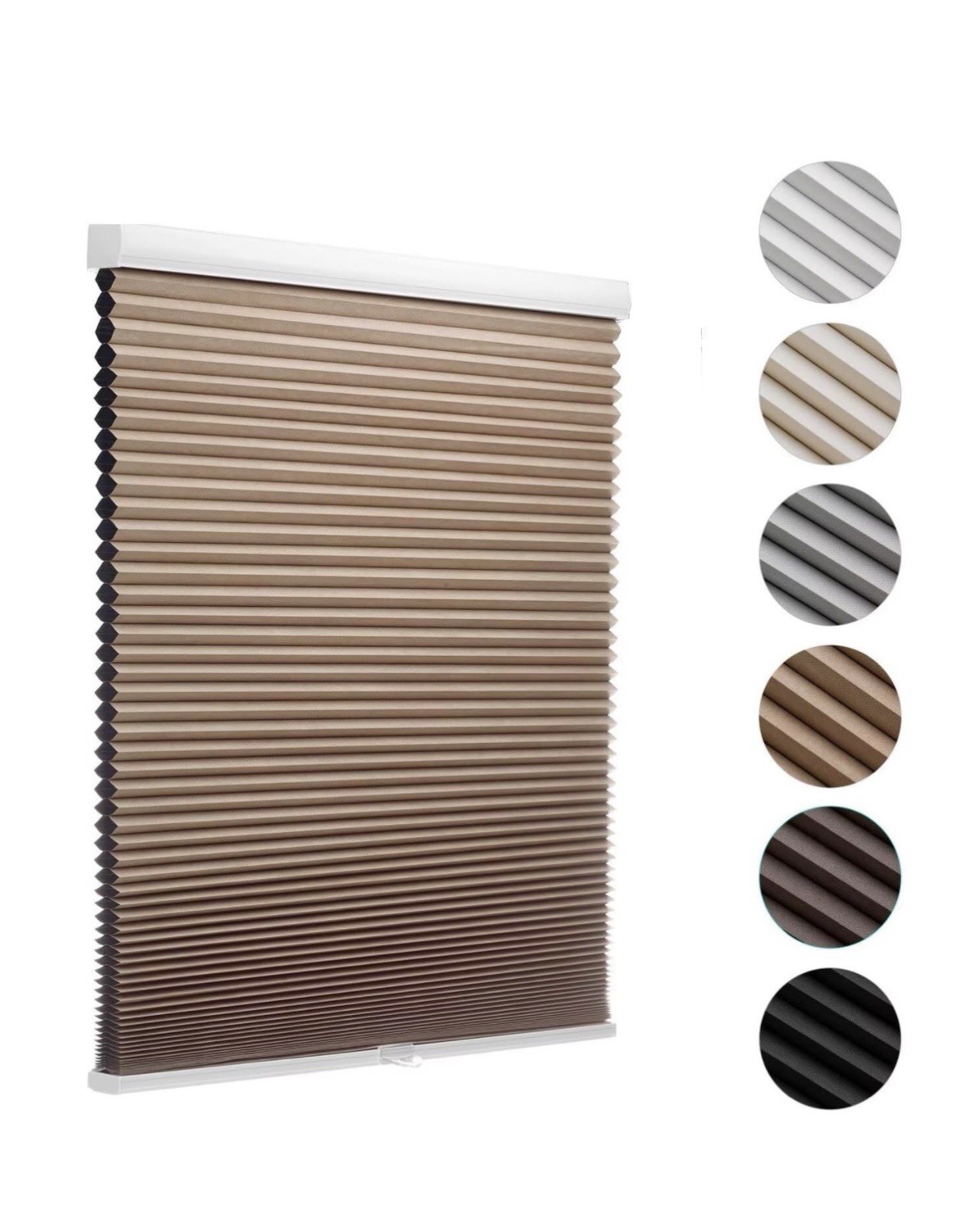 20×64 Light Brown – MYshade Cordless Blackout Cellular Shades