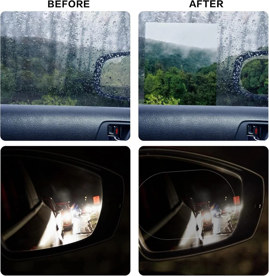 20 Pack Car Rearview Mirror Film,Anti Fog anti Scratch Interior Rearview Mirr…