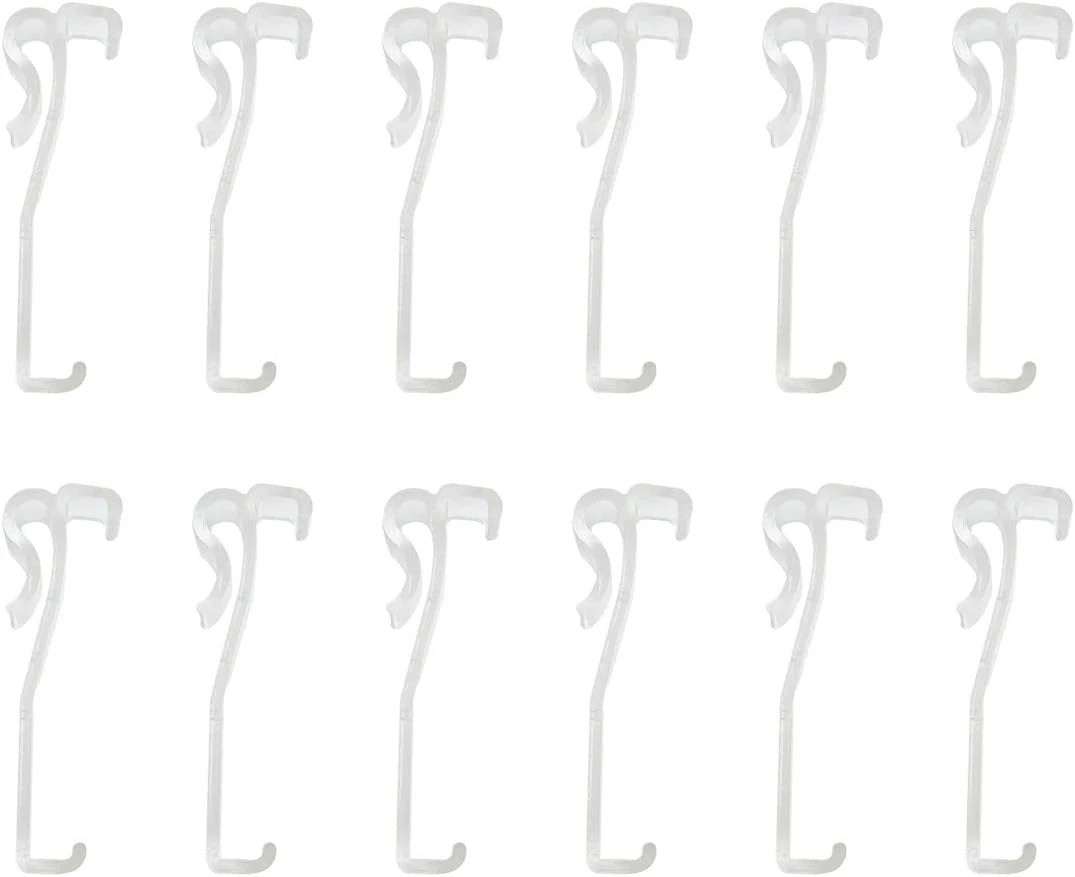 12 Pcs 2.5 Inch Valance Clips for Blinds, Hidden Blind Clips, Hidden Channel