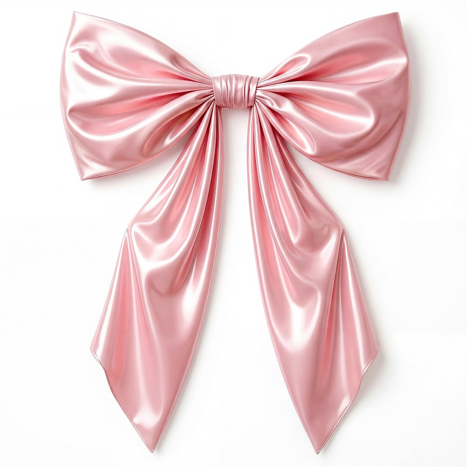 Large Pink Satin Ribbon Bow Coquette Room Decor 43×24 Inch Wall Hanging