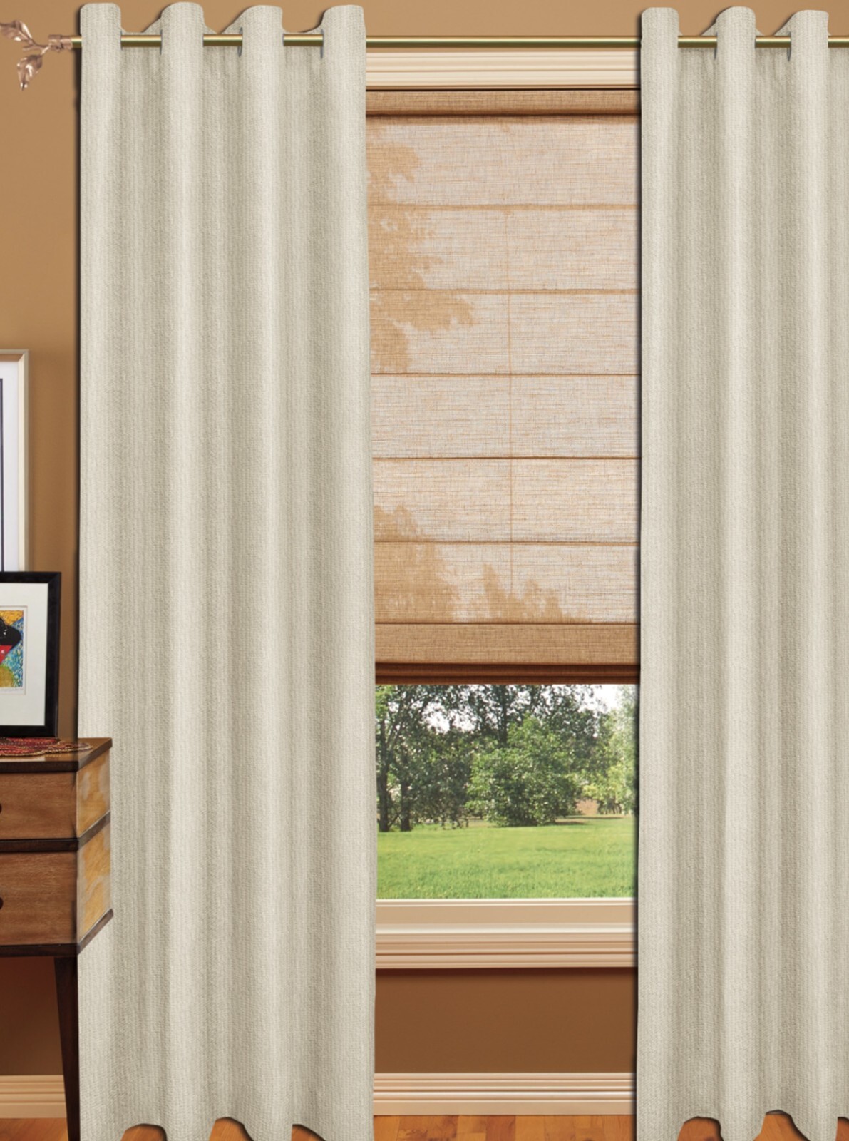 Light Out Panel – Off White – Polyester / Cotton- 56″ x 96″ Inches