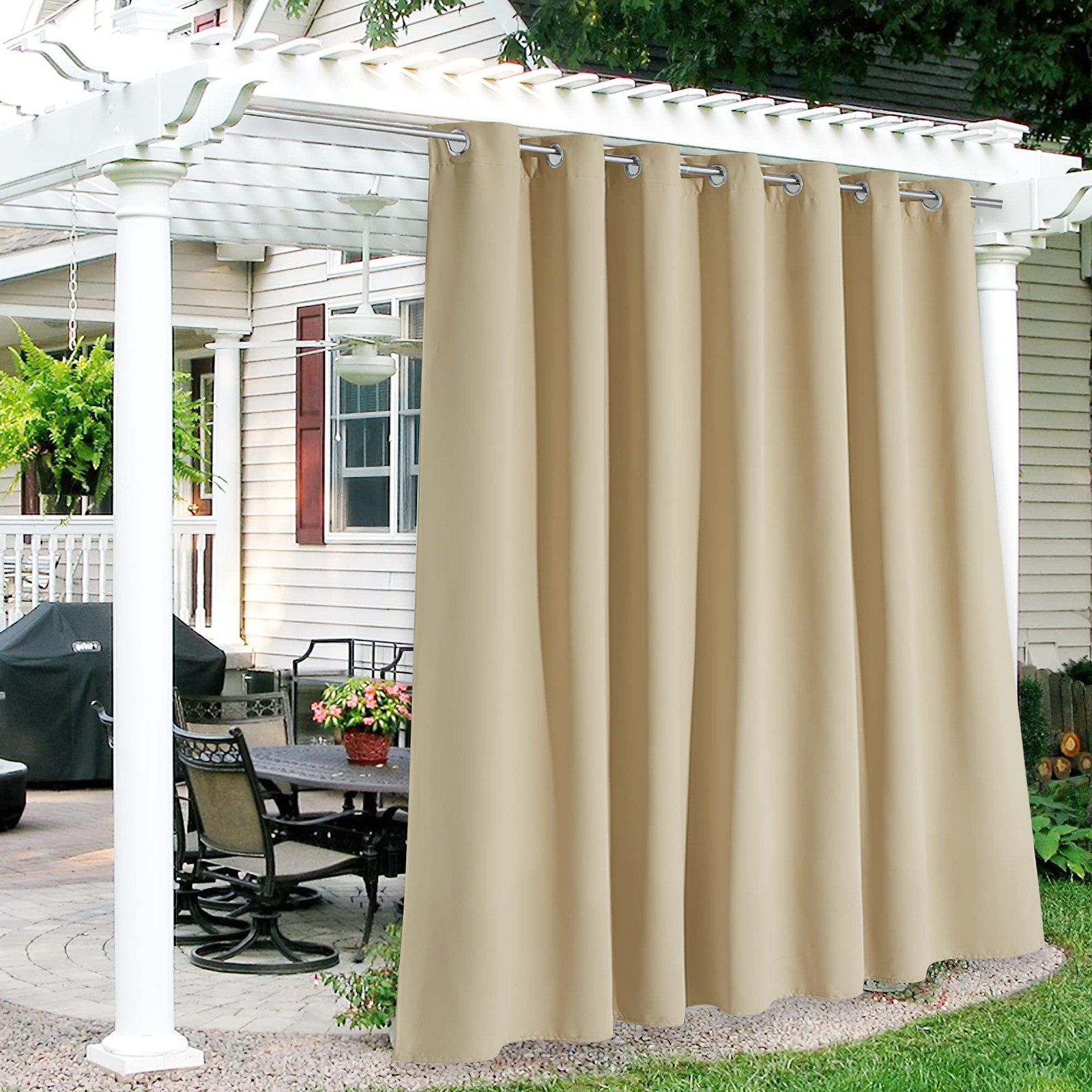 RYB HOME Extra Wide Outdoor Curtains for Patio Waterproof Heavy Duty Thermal …