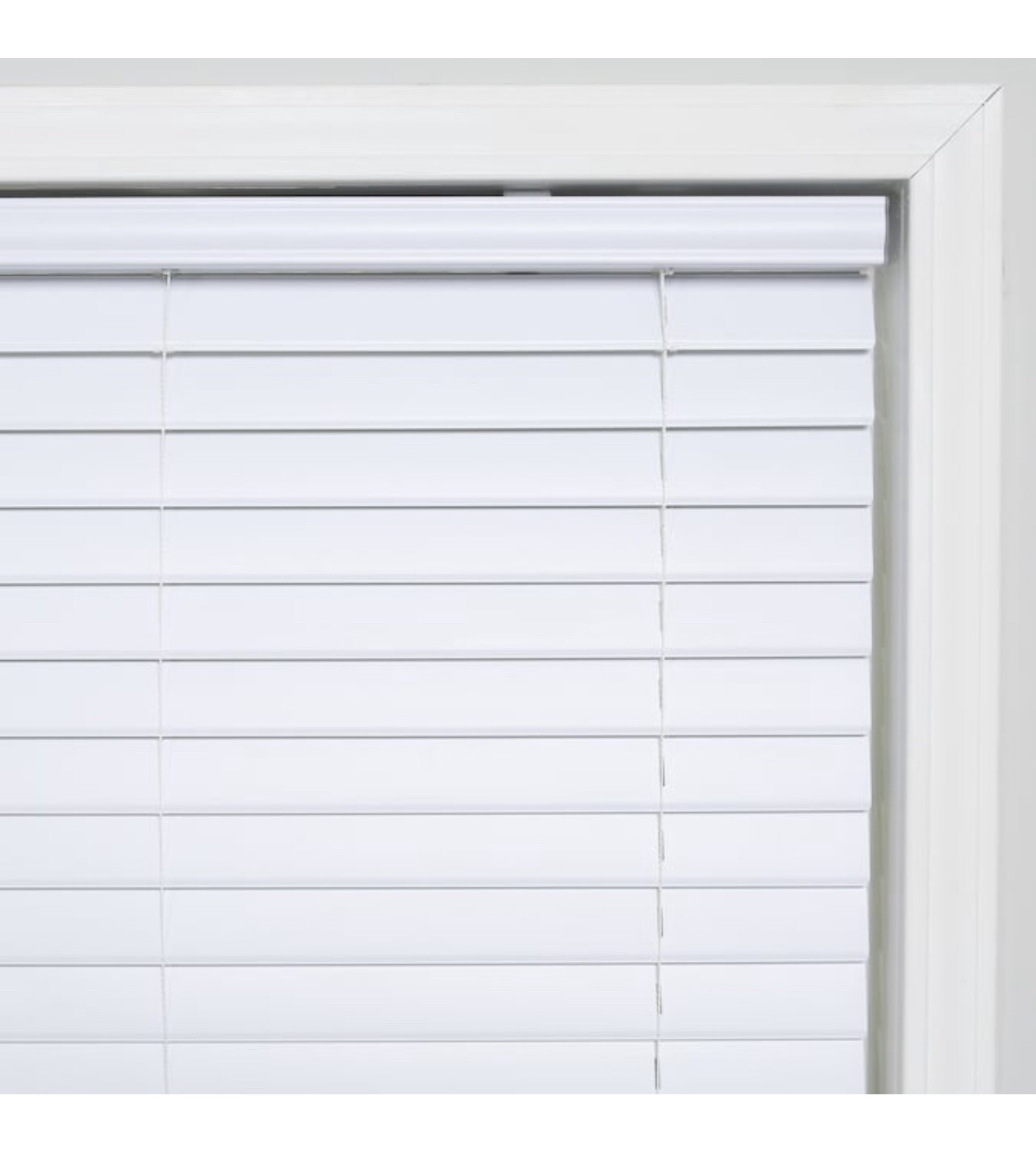 Project Source 2 inch Cordless Room Darkening Premium Blinds White 27″x64″