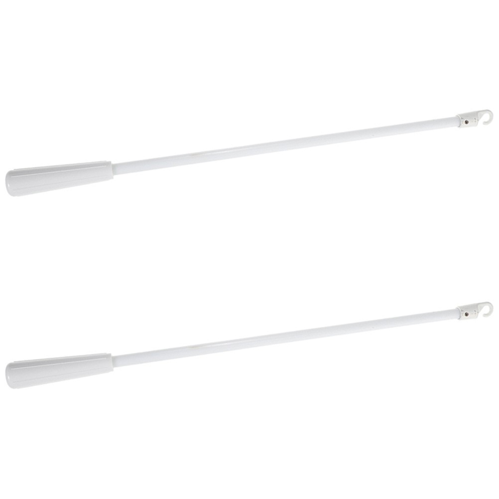 2 Pcs Fiberglass Blind Sticks Curtain Pull Rods With Hook For Window Blinds